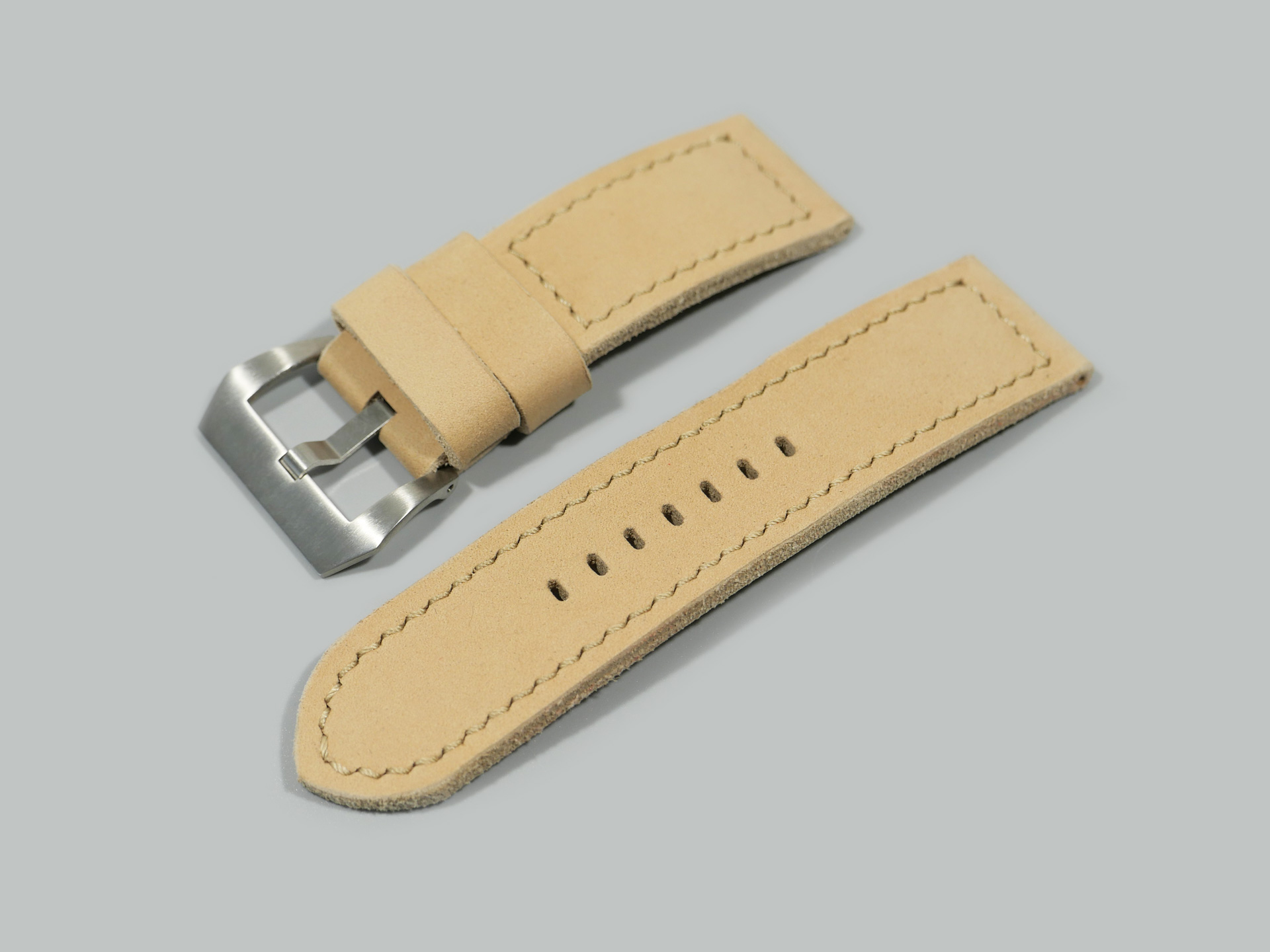 Panerai Leather Strap for Luminor 26/26 Cream White