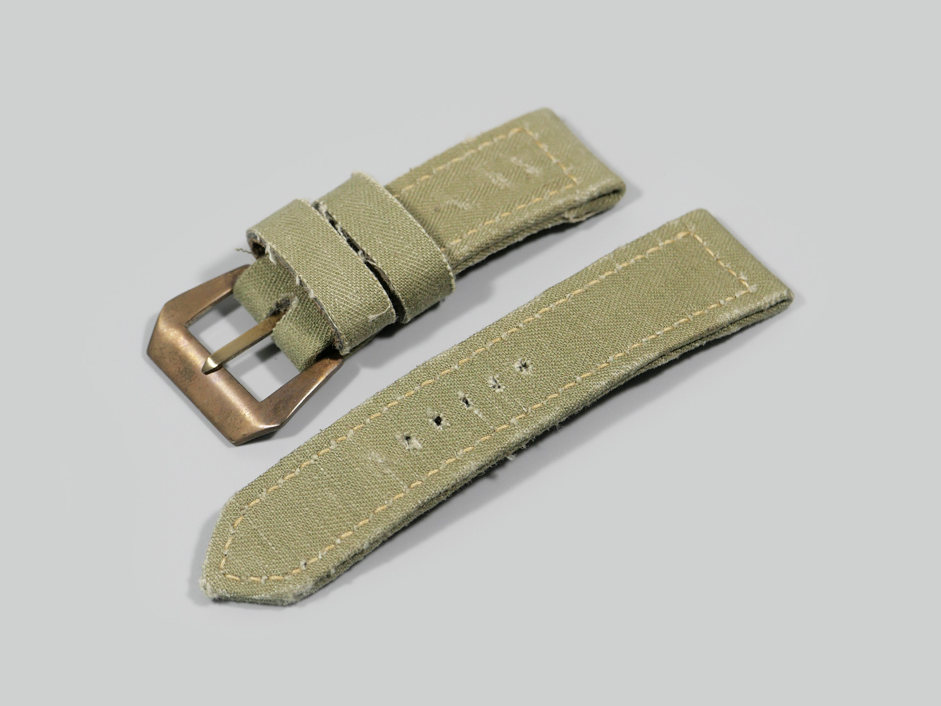 Panerai Radiomir Textile Strap 26 24 Canvas Aged Sewn