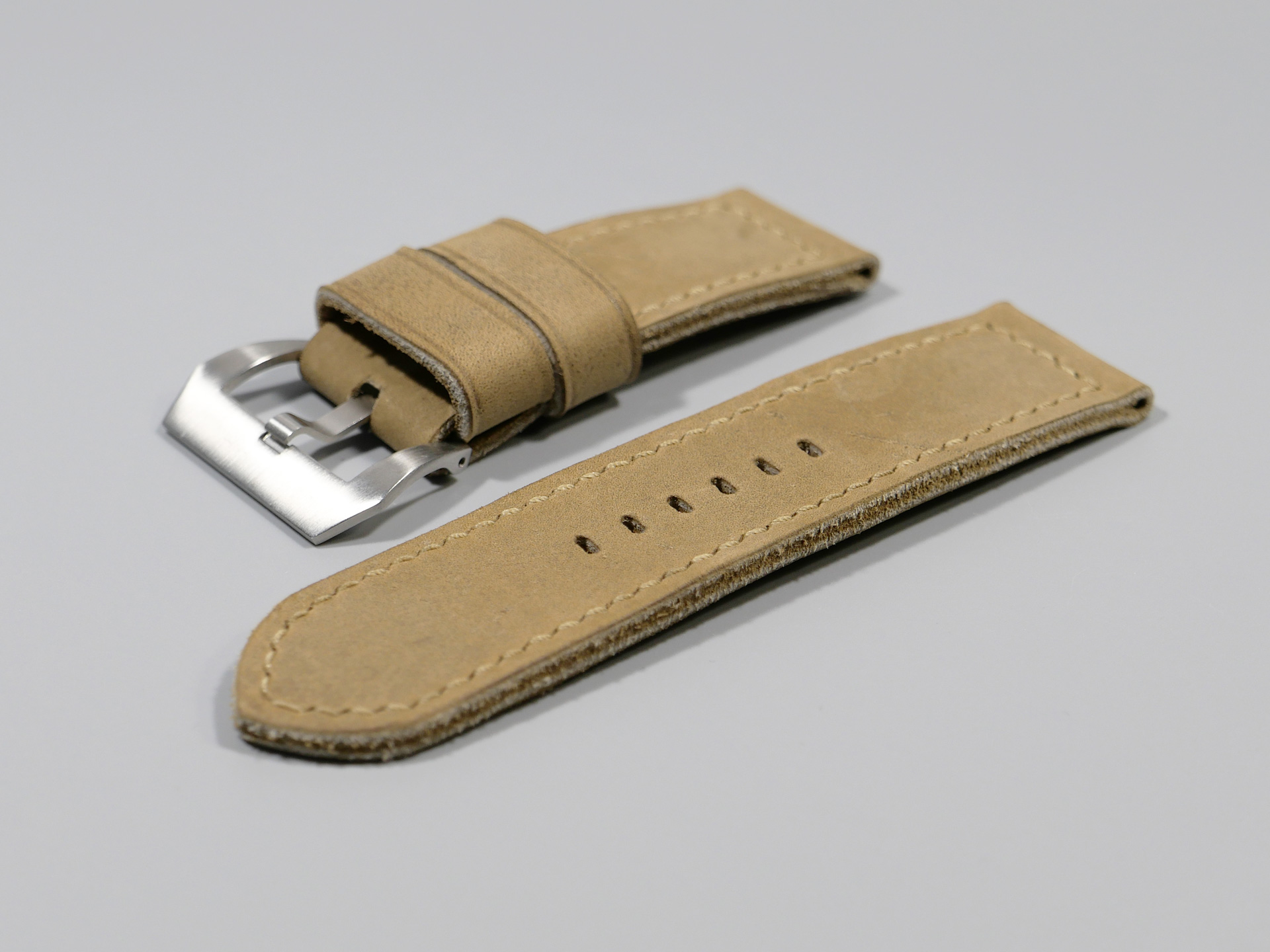 Marcello Panerai Luminor 47mm Leather Strap Sage Tan IMAGE