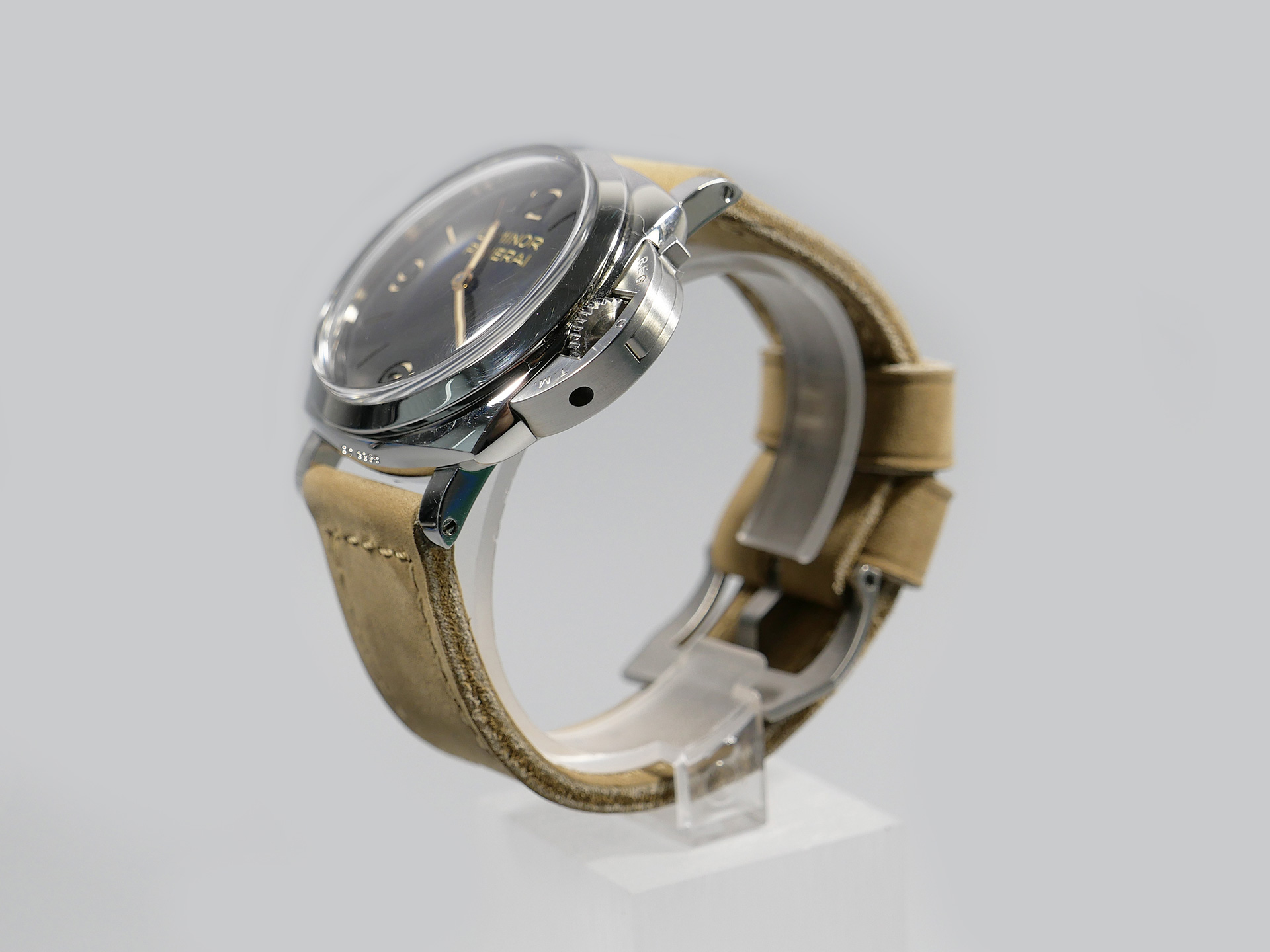 Marcello Panerai Luminor 47mm Leather Strap Sage Tan IMAGE