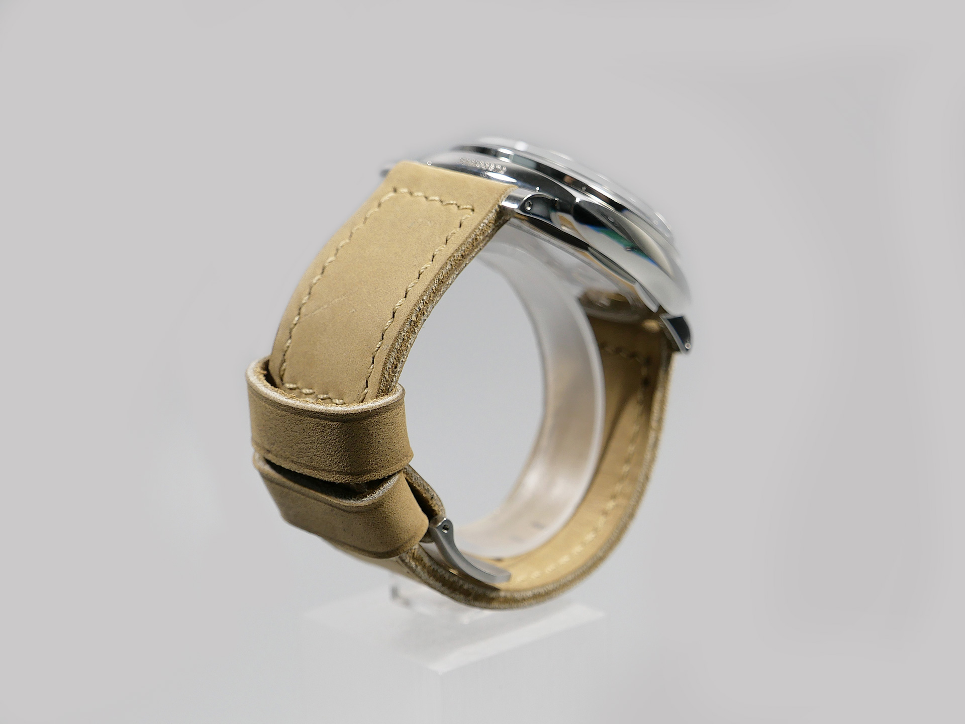 Marcello Panerai Luminor 47mm Leather Strap Sage Tan IMAGE