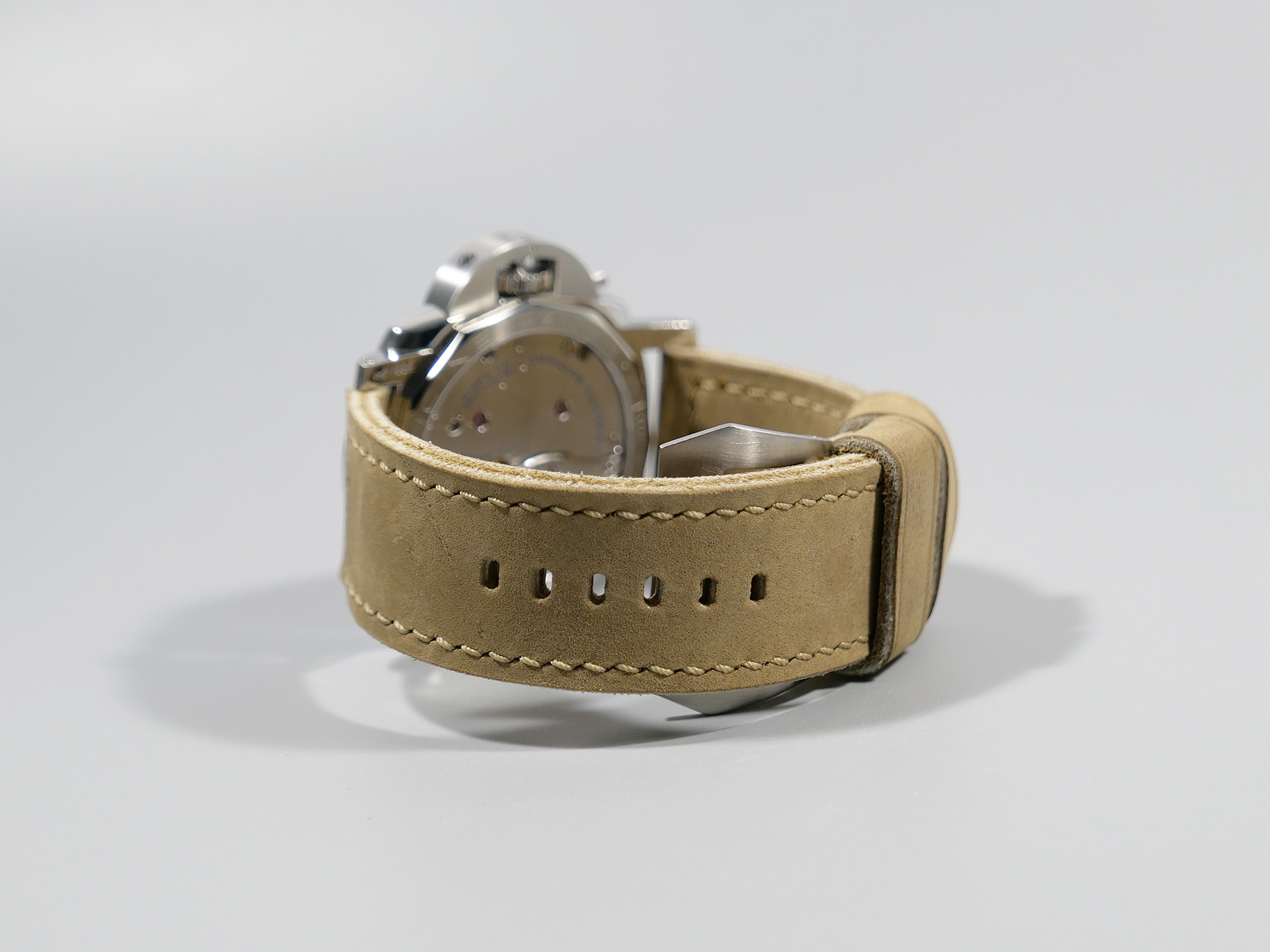 Marcello Panerai Luminor 47mm Leather Strap Sage Tan IMAGE
