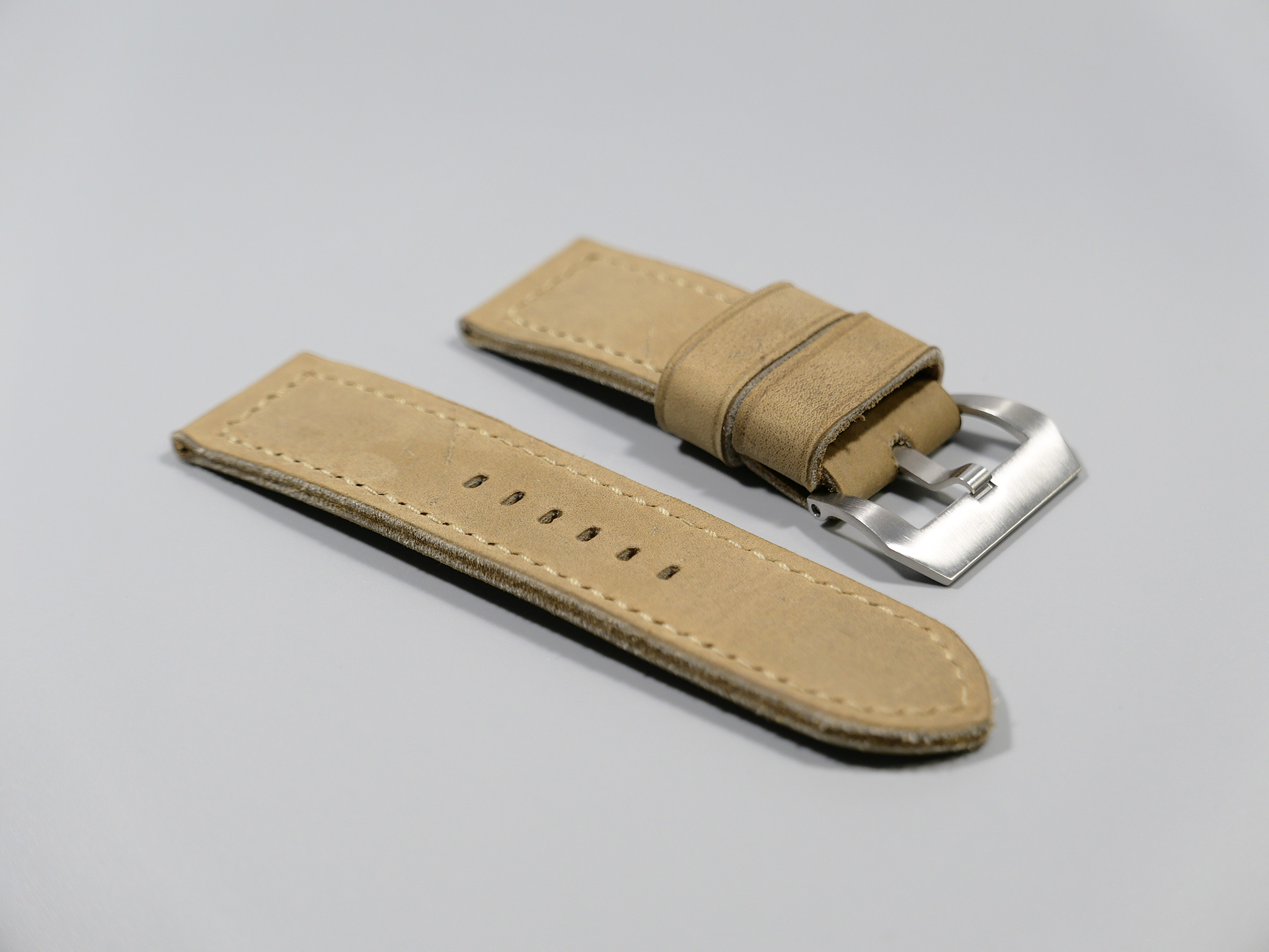 Marcello Panerai Luminor 47mm Leather Strap Sage Tan IMAGE