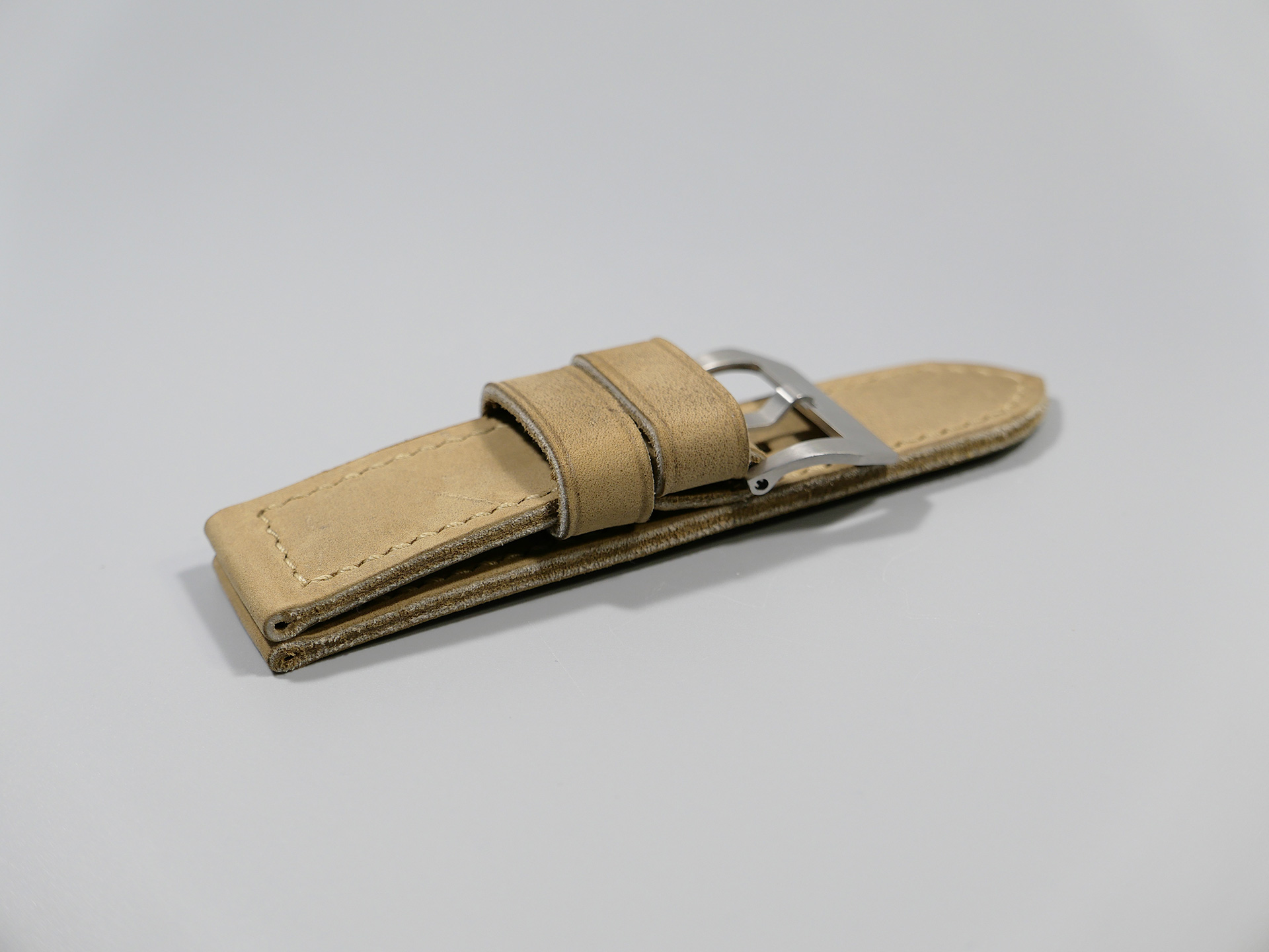 Marcello Panerai Luminor 47mm Leather Strap Sage Tan IMAGE