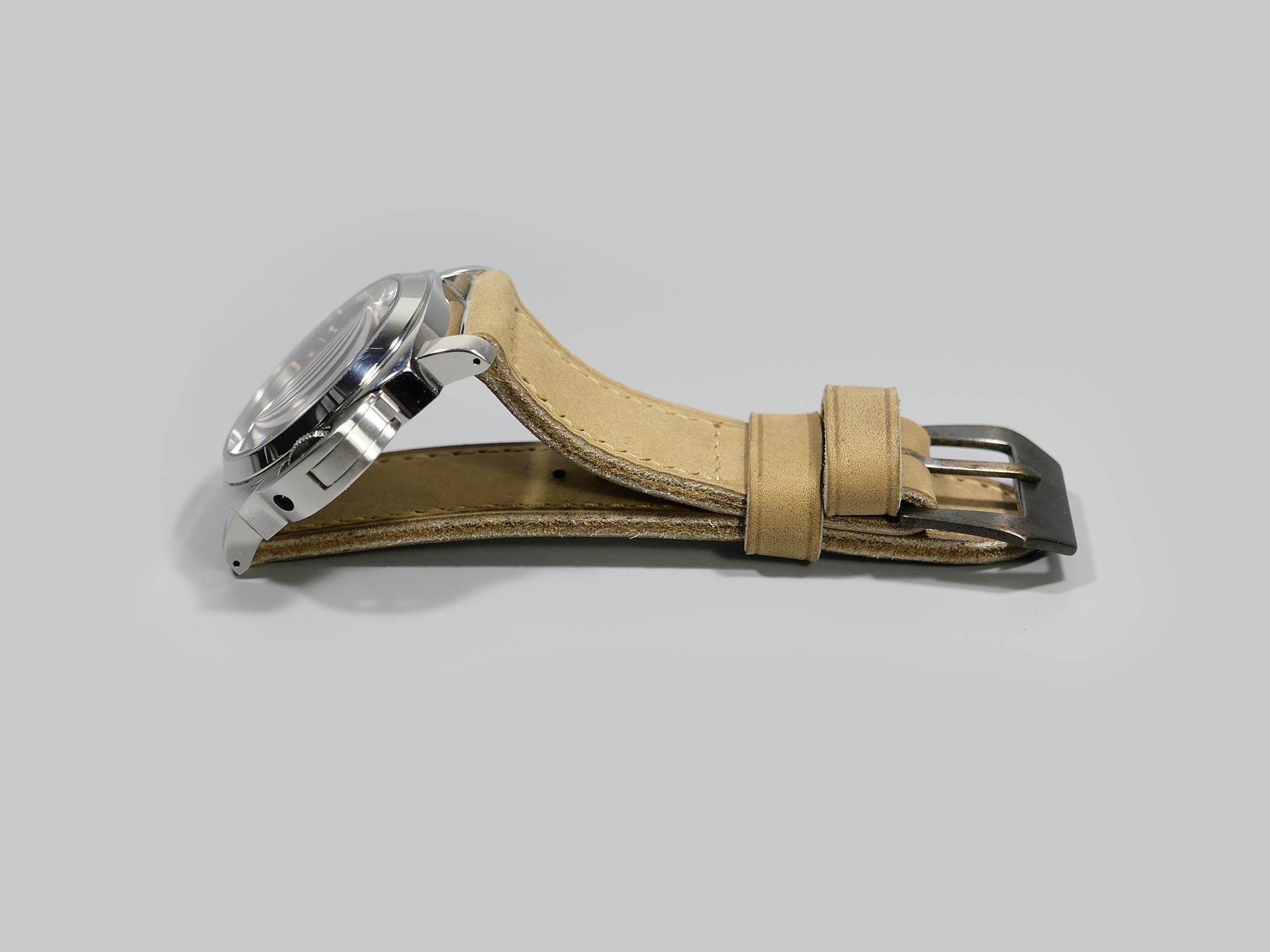 Panerai Luminor 44mm Handmade Leather Strap Tan Sonora Marcello IMAGE