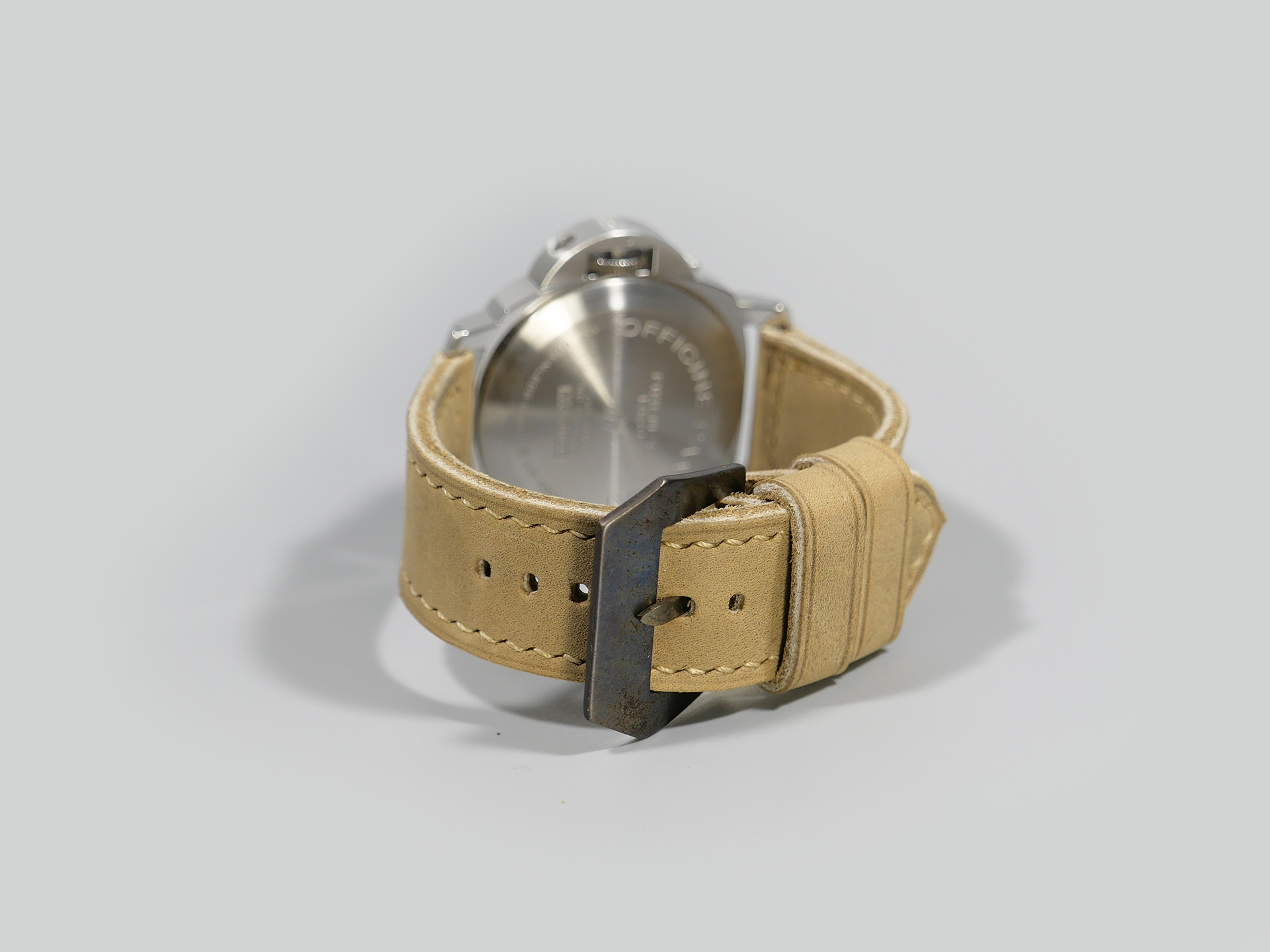 Panerai Luminor 44mm Handmade Leather Strap Tan Sonora Marcello IMAGE