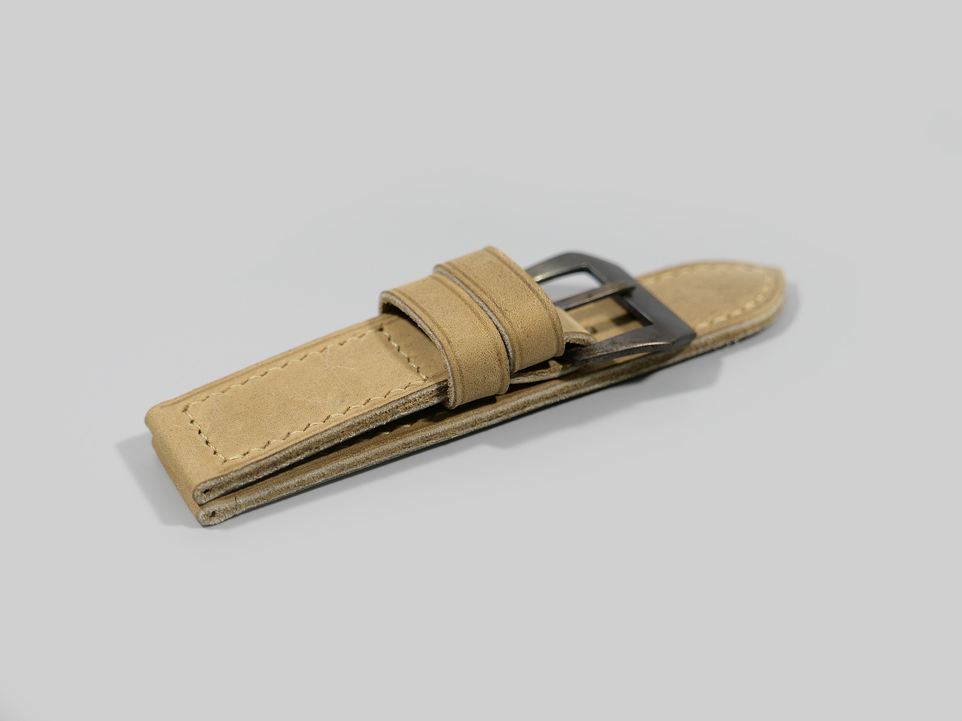 Panerai Luminor 44mm Handmade Leather Strap Tan Sonora Marcello IMAGE