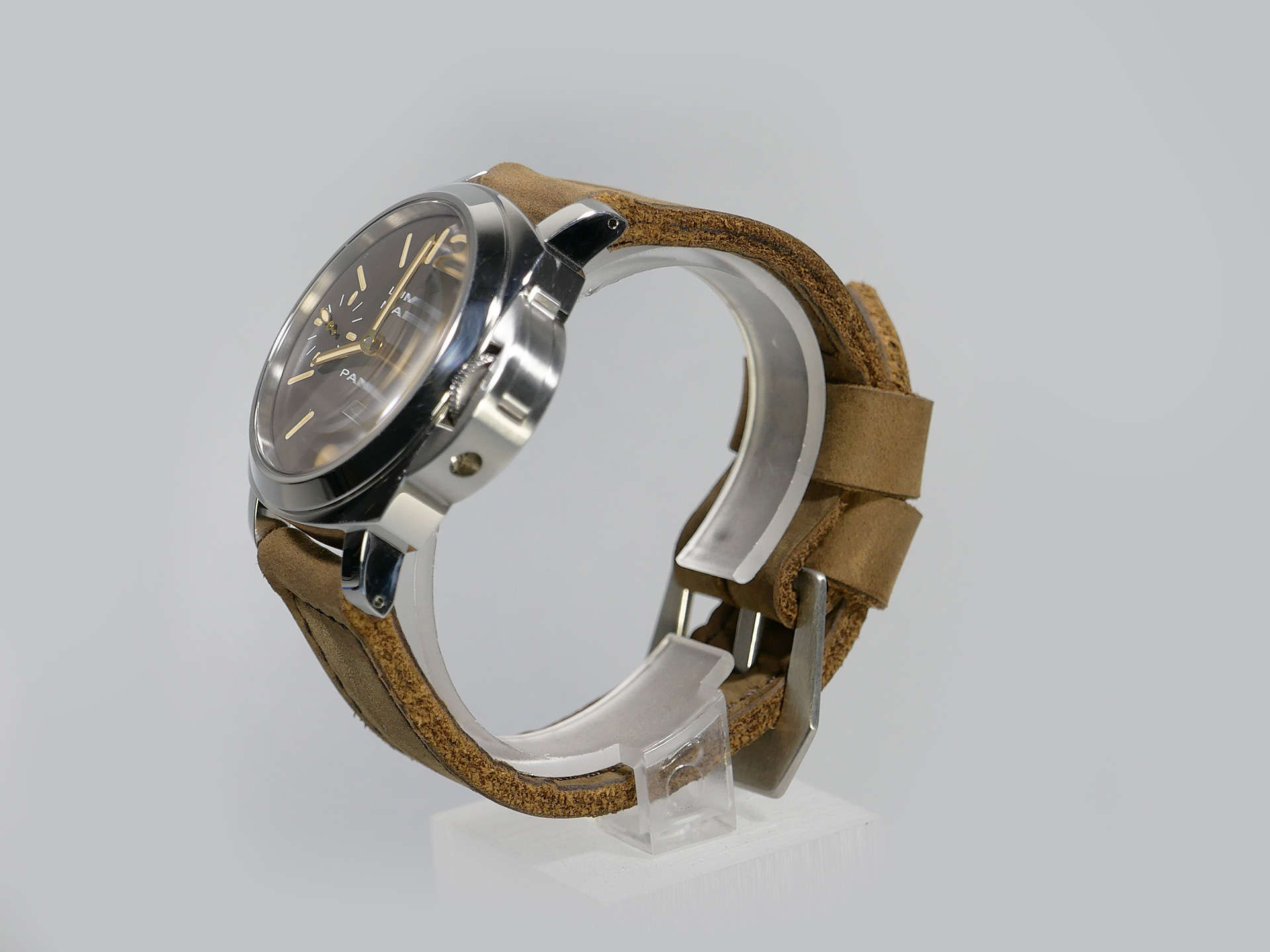 Panerai Luminor 44mm Handmade Bespoke Strap Roman Coffee IMAGE