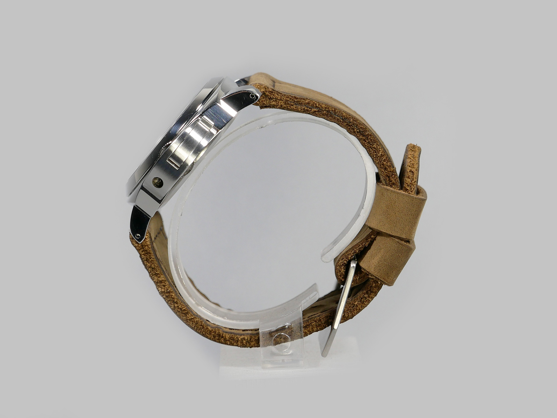 Panerai Luminor 44mm Handmade Bespoke Strap Roman Coffee IMAGE