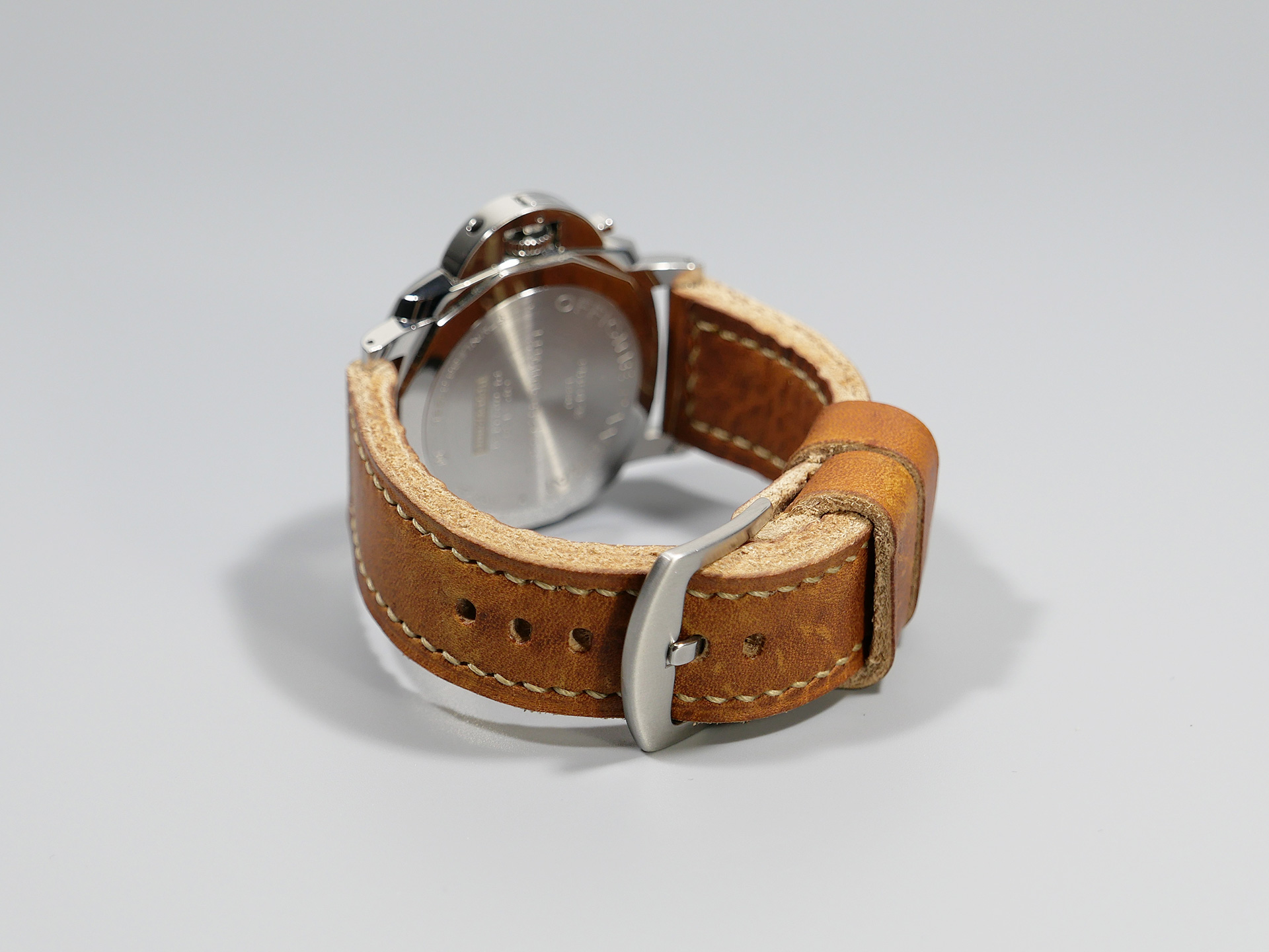 Panerai Luminor DUE 42mm Leather Strap Handmade by Marcello IMAGE