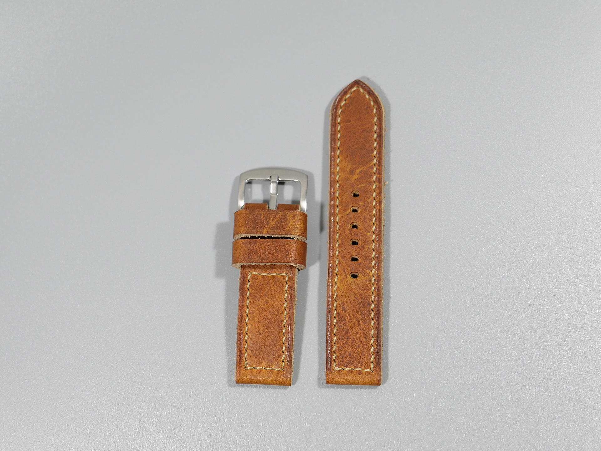 Panerai Luminor DUE 42mm Leather Strap Handmade by Marcello IMAGE