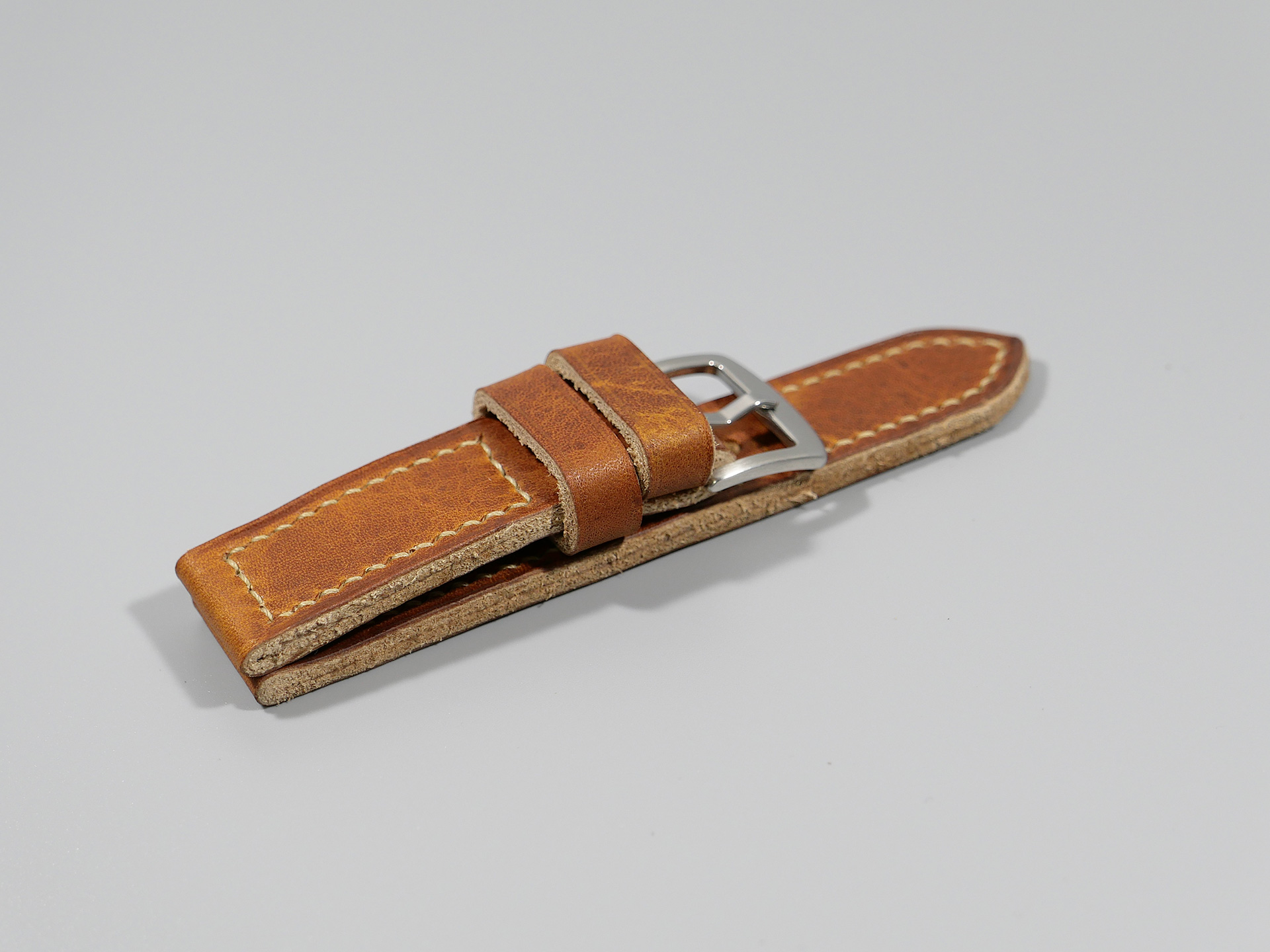 Panerai Luminor DUE 42mm Leather Strap Handmade by Marcello IMAGE