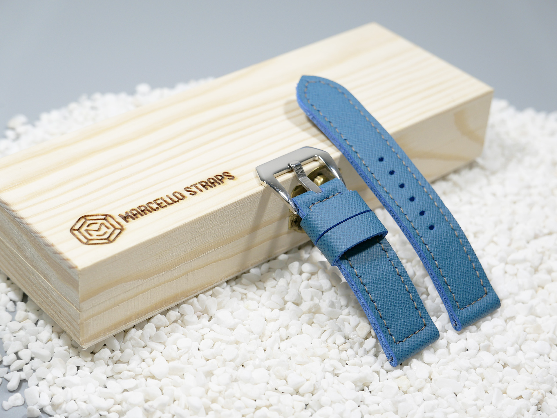 Light Blue Luminor Due Strap by Marcello IMAGE