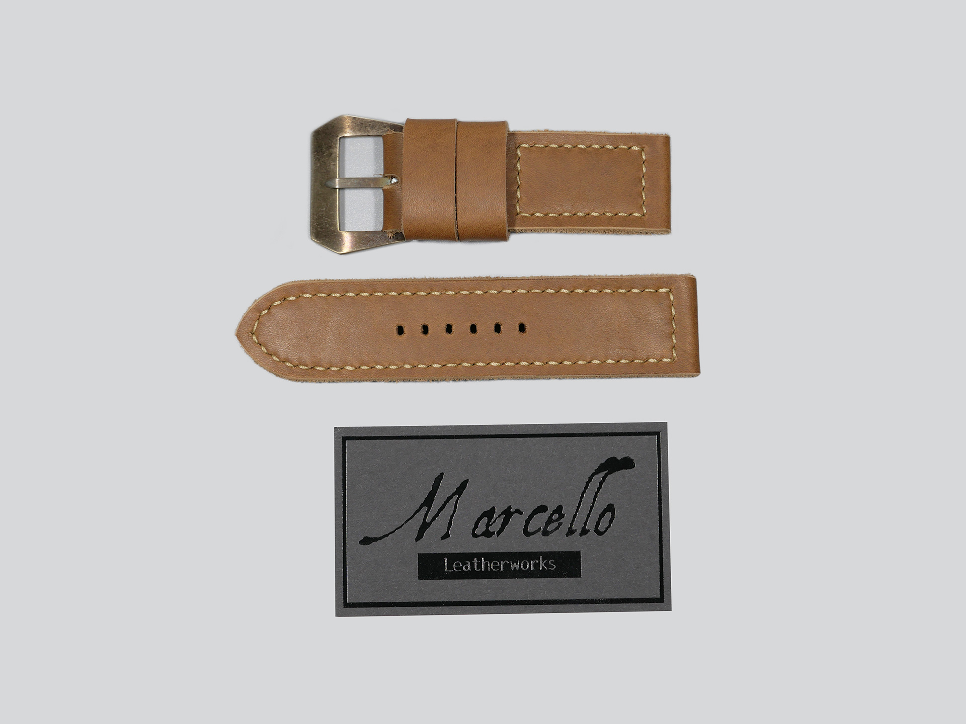 Old Copper Panerai 47mm Strap Marcello IMAGE