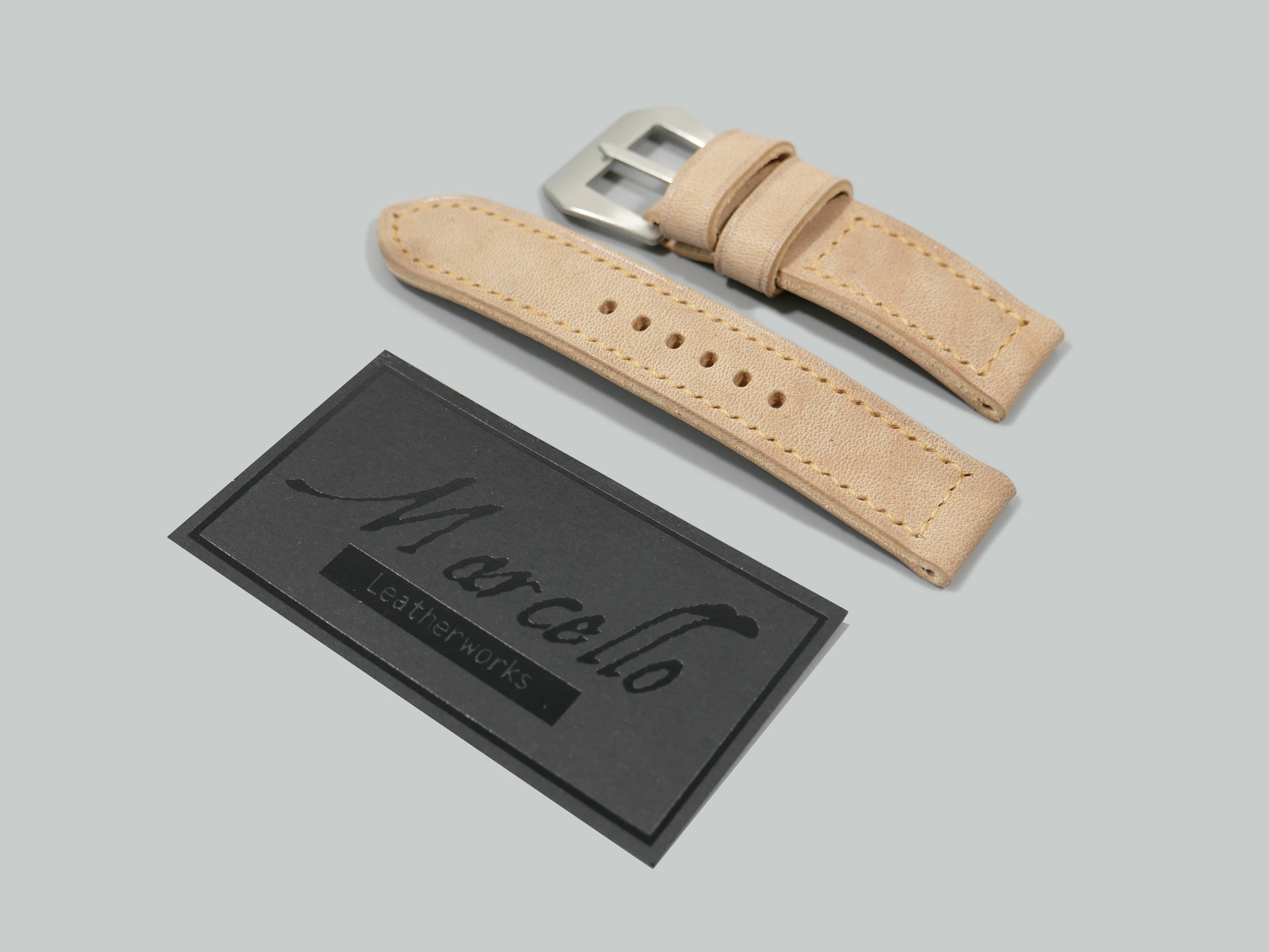 Panerai Handmade Strap Beige Marcello IMAGE