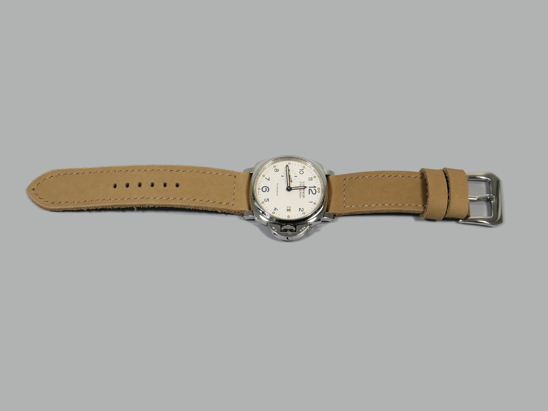 Beige Strap on Panerai 42mm Due PAM00906 IMAGE