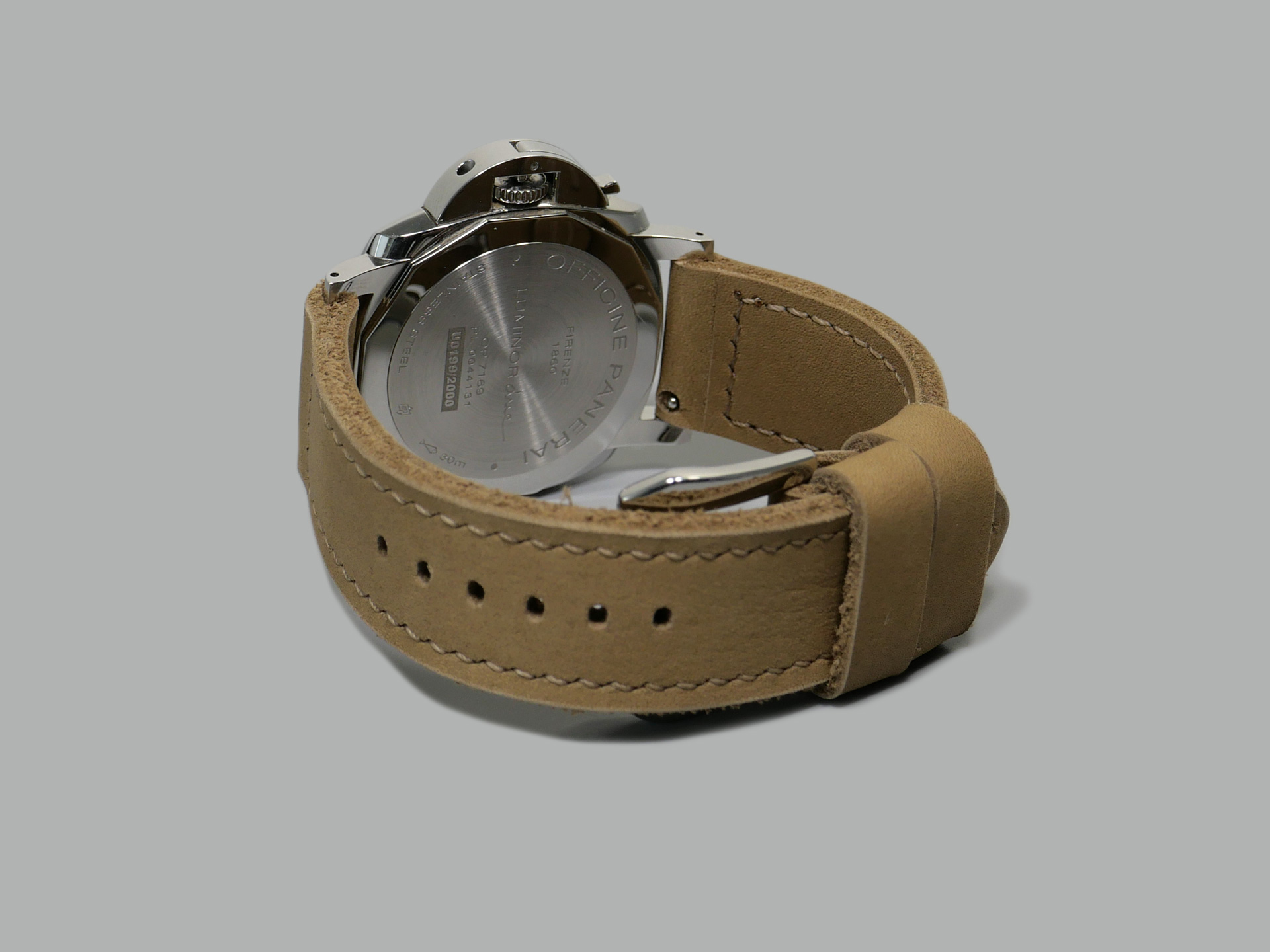 Beige Strap on Panerai 42mm Due PAM00906 IMAGE
