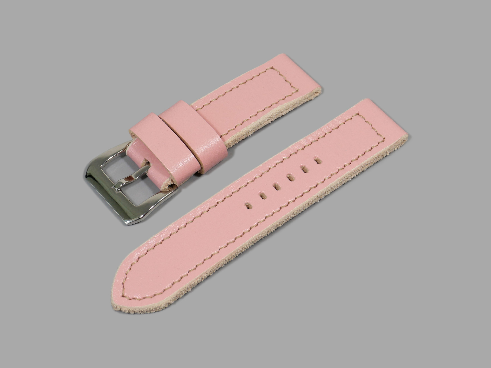 Pink Panerai Strap for Luminor Due 42mm IMAGE