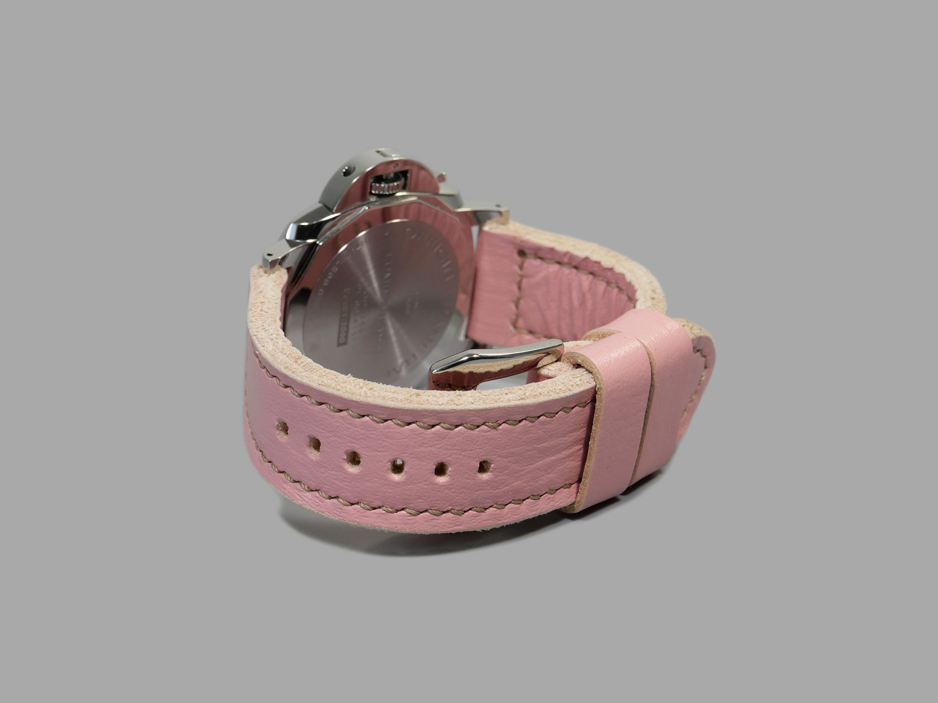 42mm Panerai Luminor with Pink Strap IMAGE