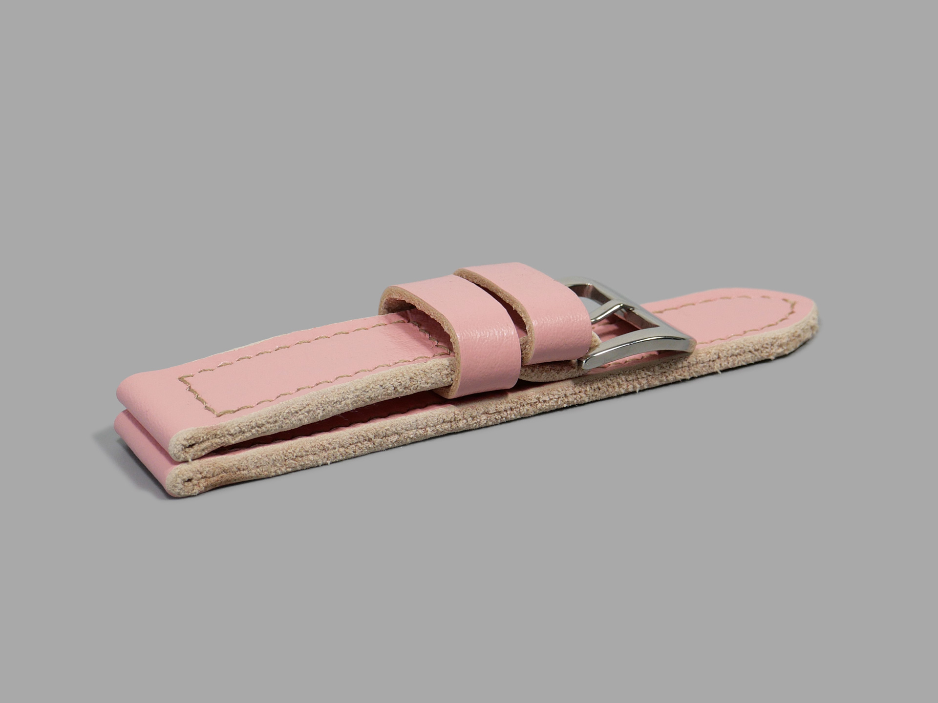 Pink Panerai Strap for Luminor Due 42mm IMAGE