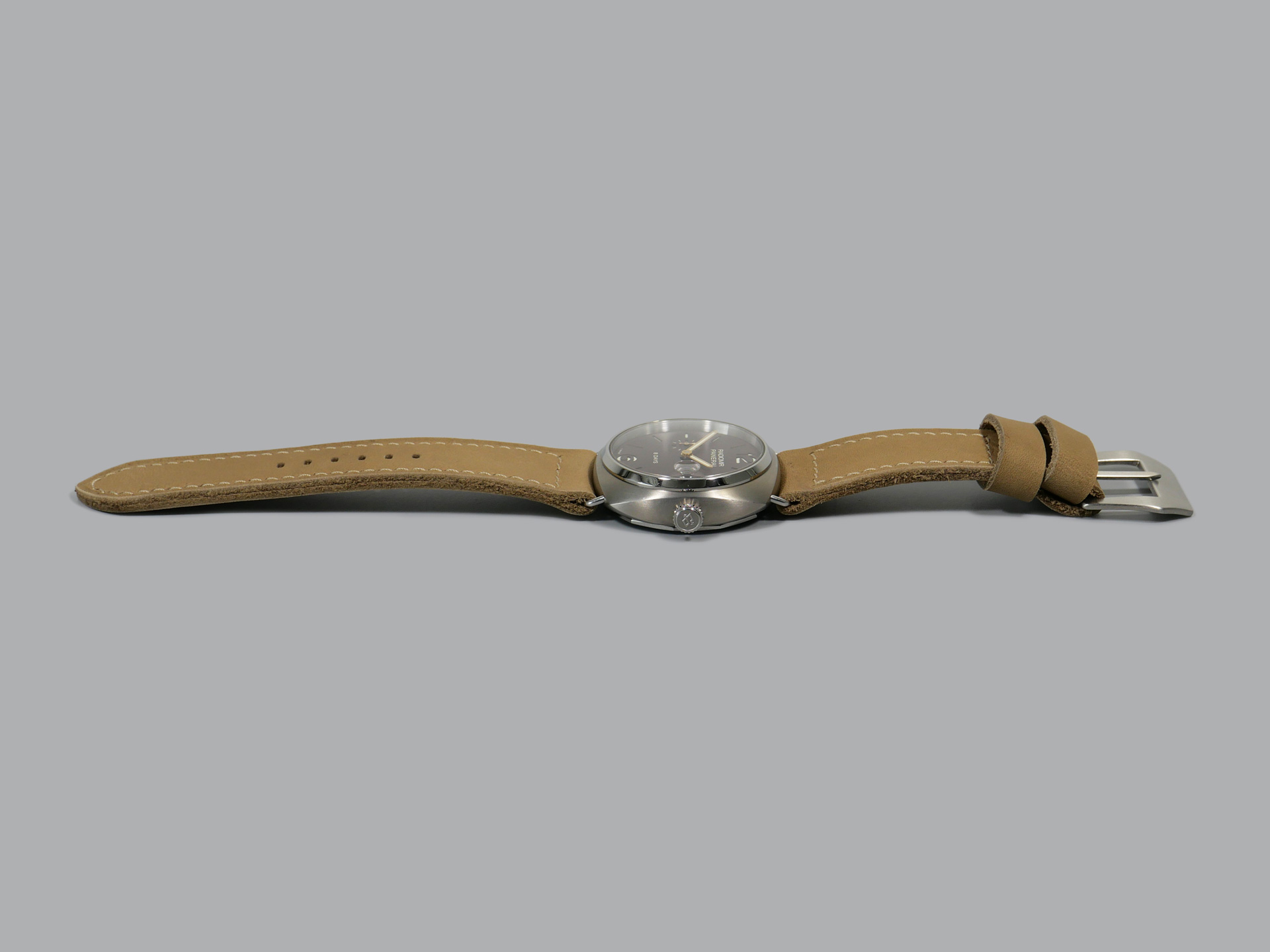 Beige Leather strap for Radiomir on PAM00346 IMAGE