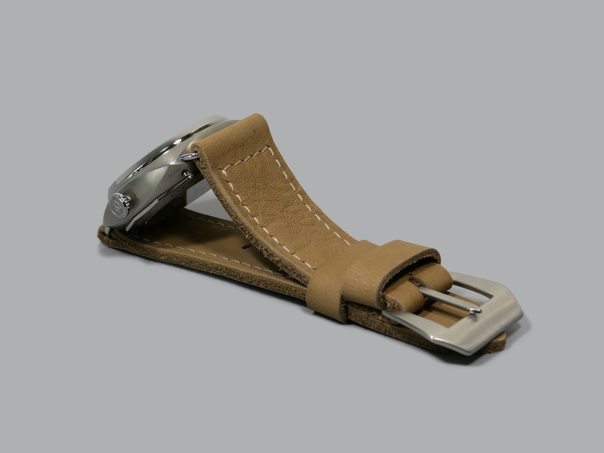 Beige Leather strap for Radiomir on PAM00346 IMAGE