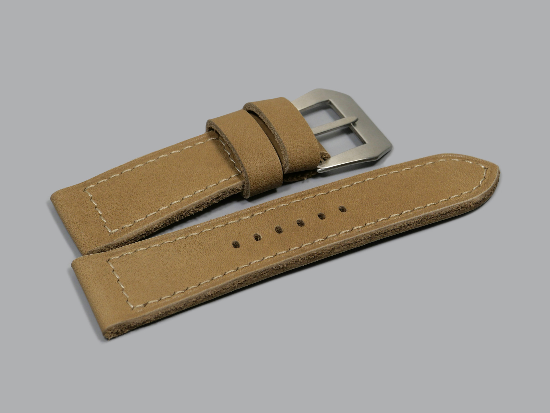 Beige Panerai Radiomir Strap Handmade IMAGE