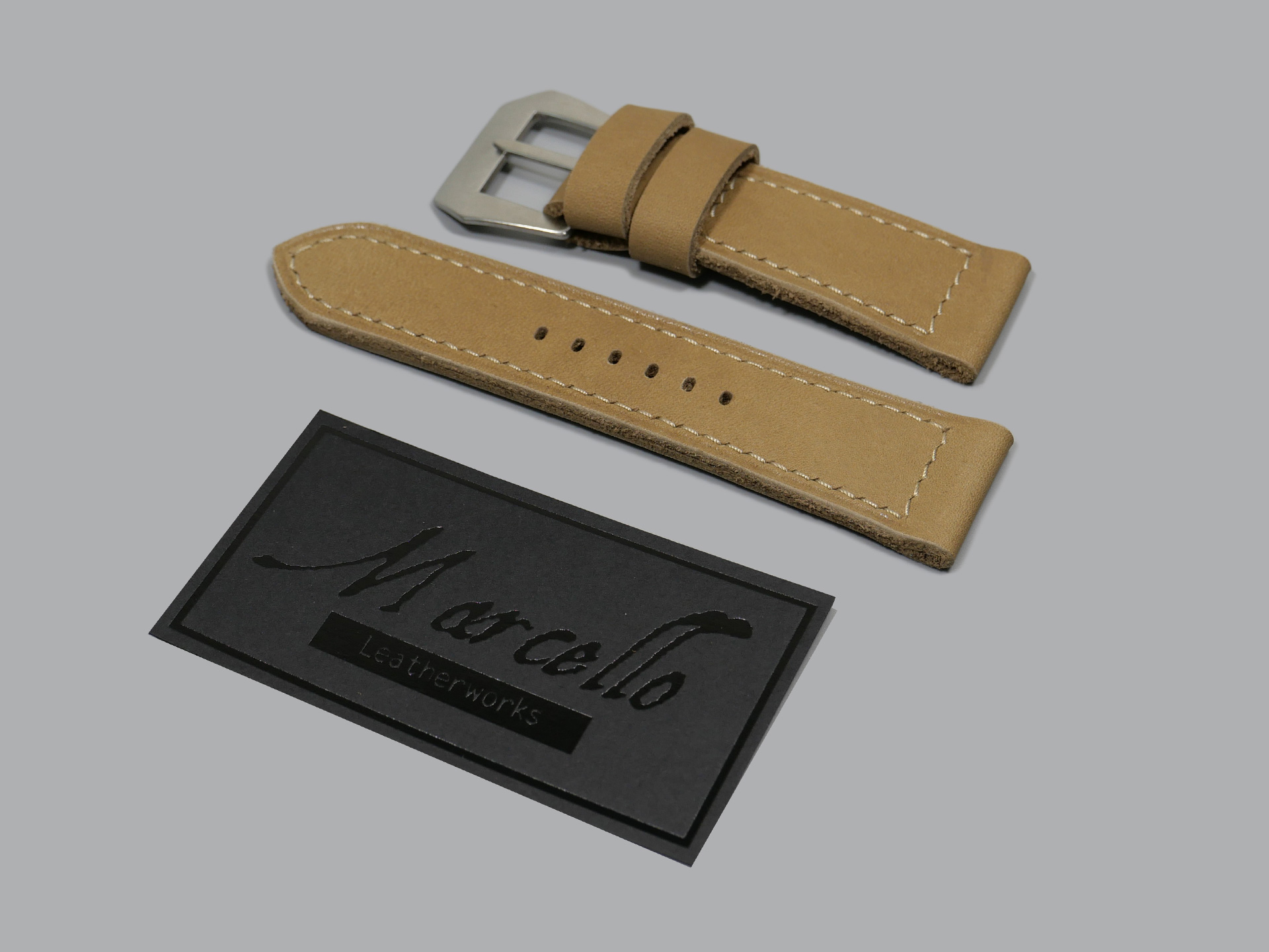 Beige Panerai Radiomir Strap Handmade IMAGE