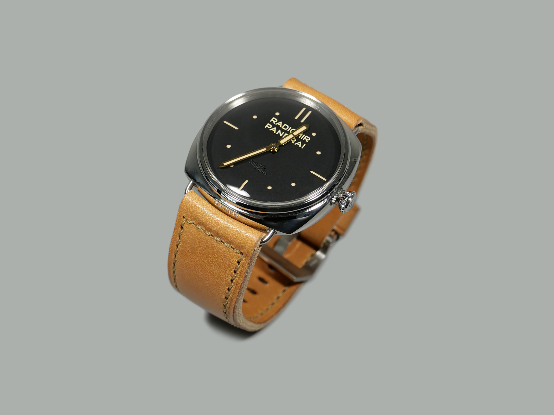PAM00425 Radiomir with Tan Handmade Strap IMAGE