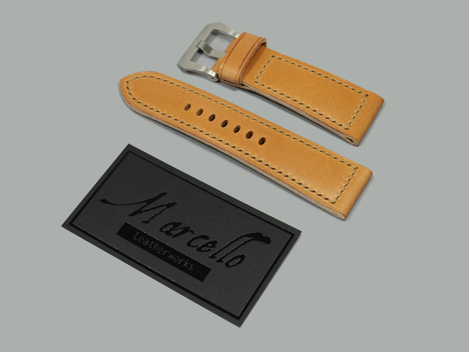 Panerai Radiomir Leather Strap 26/22 "Archive 1860" Tan - Image 7