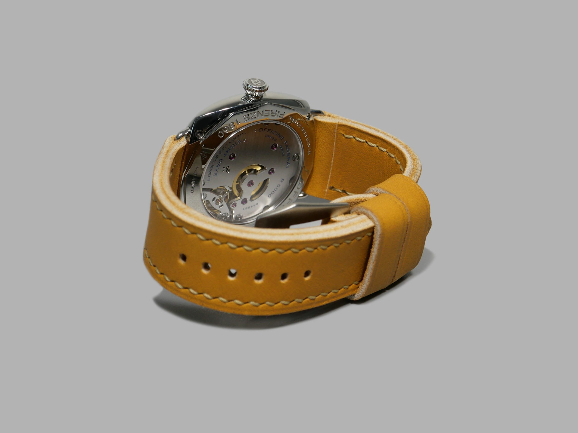 Panerai Radiomir Leather Strap 26 22 Just for Paneristi Tan