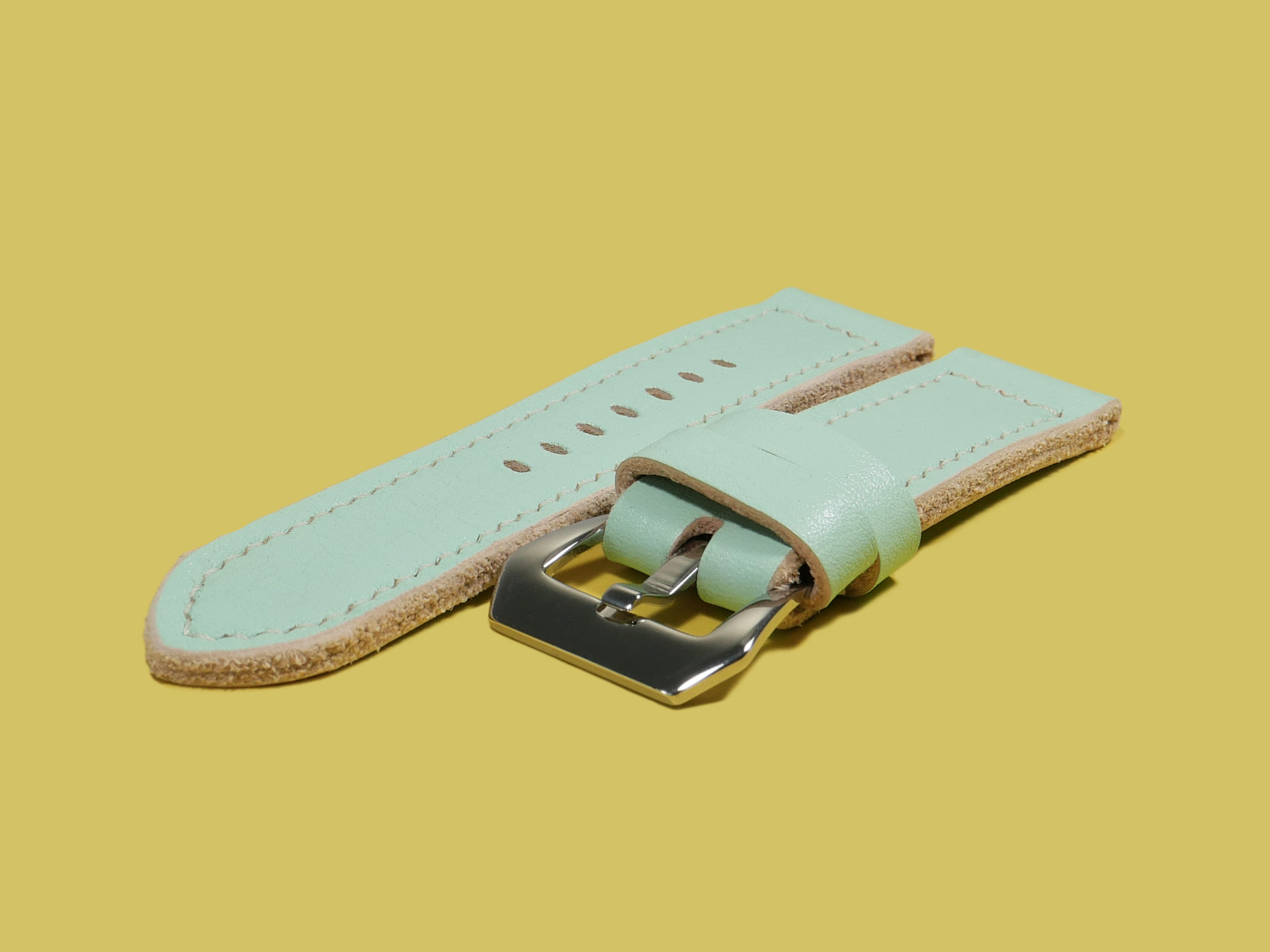 Mint Green Panerai Luminor Due 42mm Strap IMAGE