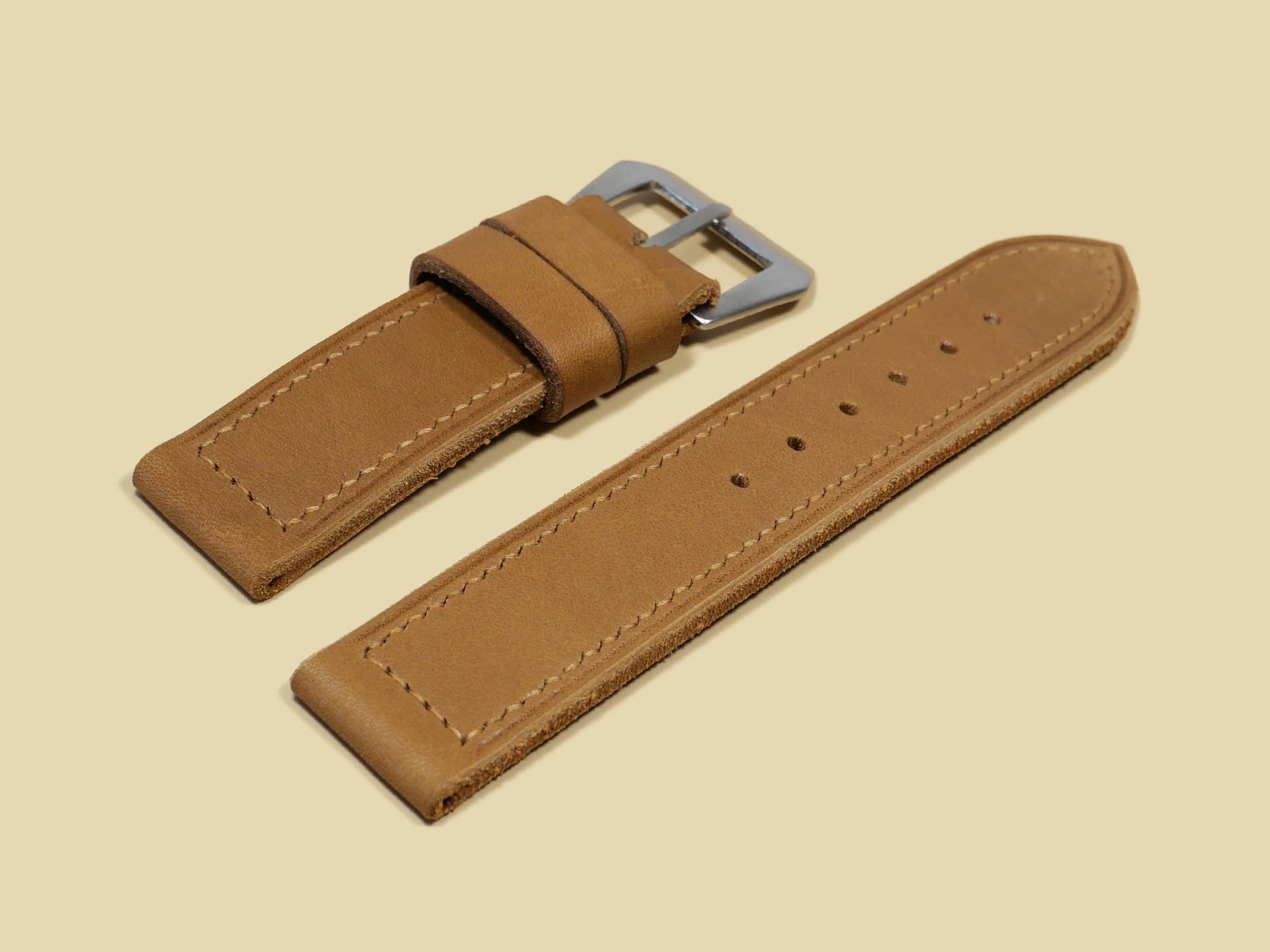 Dark Brown pre-V homage Panerai 44mm Strap IMAGE