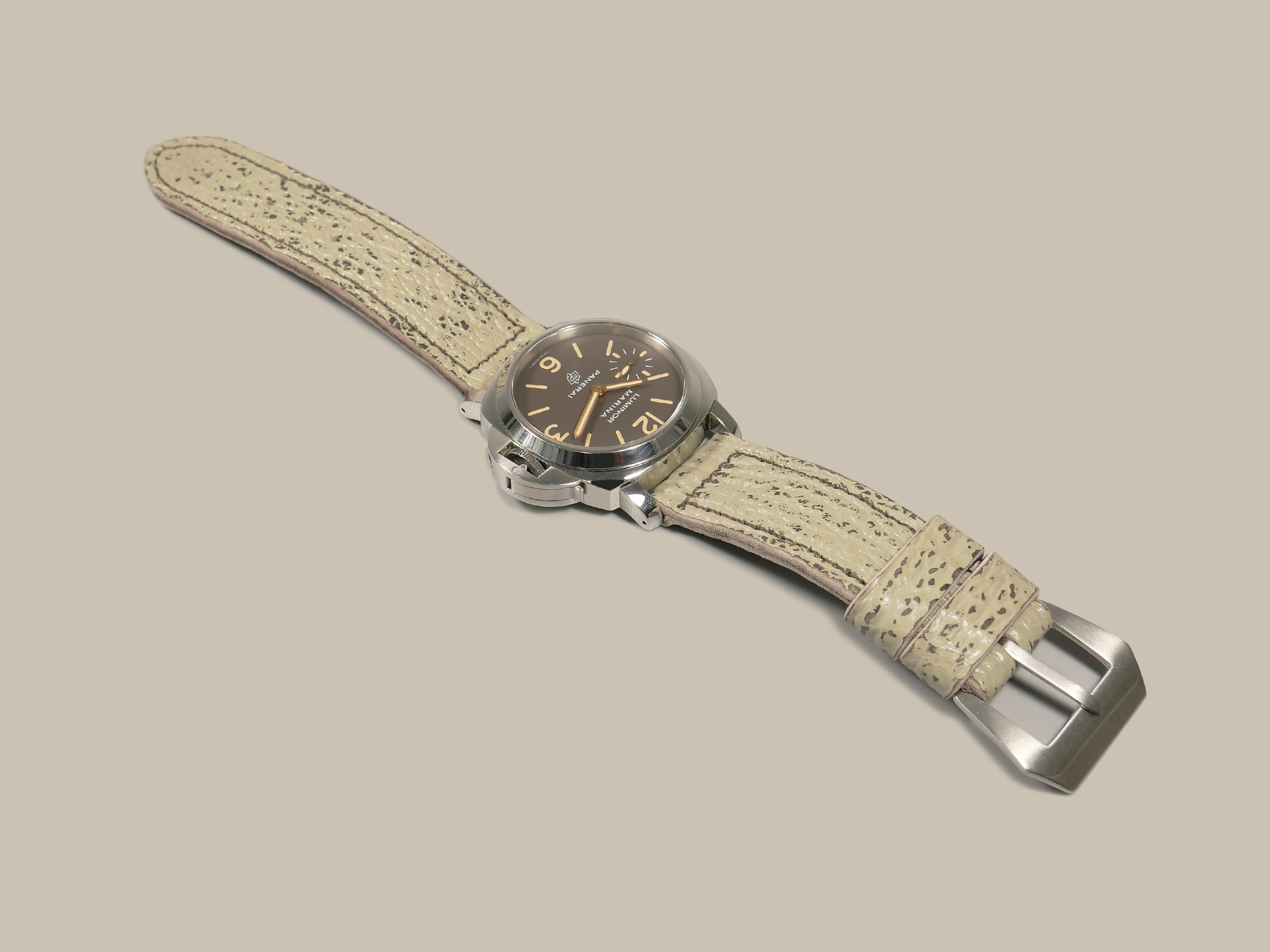 Panerai 44mm with Shark Leather Strap IMAGE