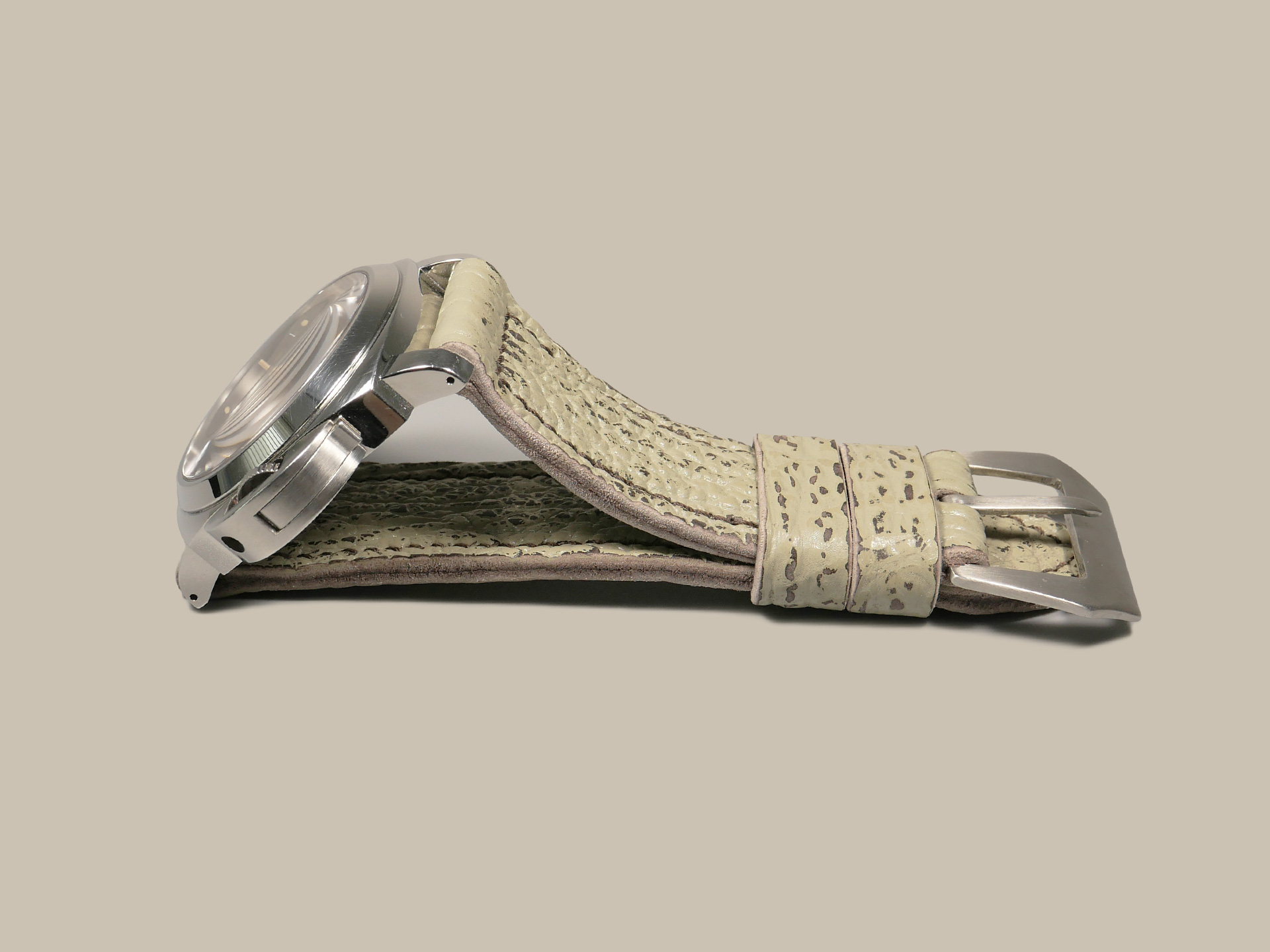 Panerai 44mm with handcrafted Shark Strap IMAGE