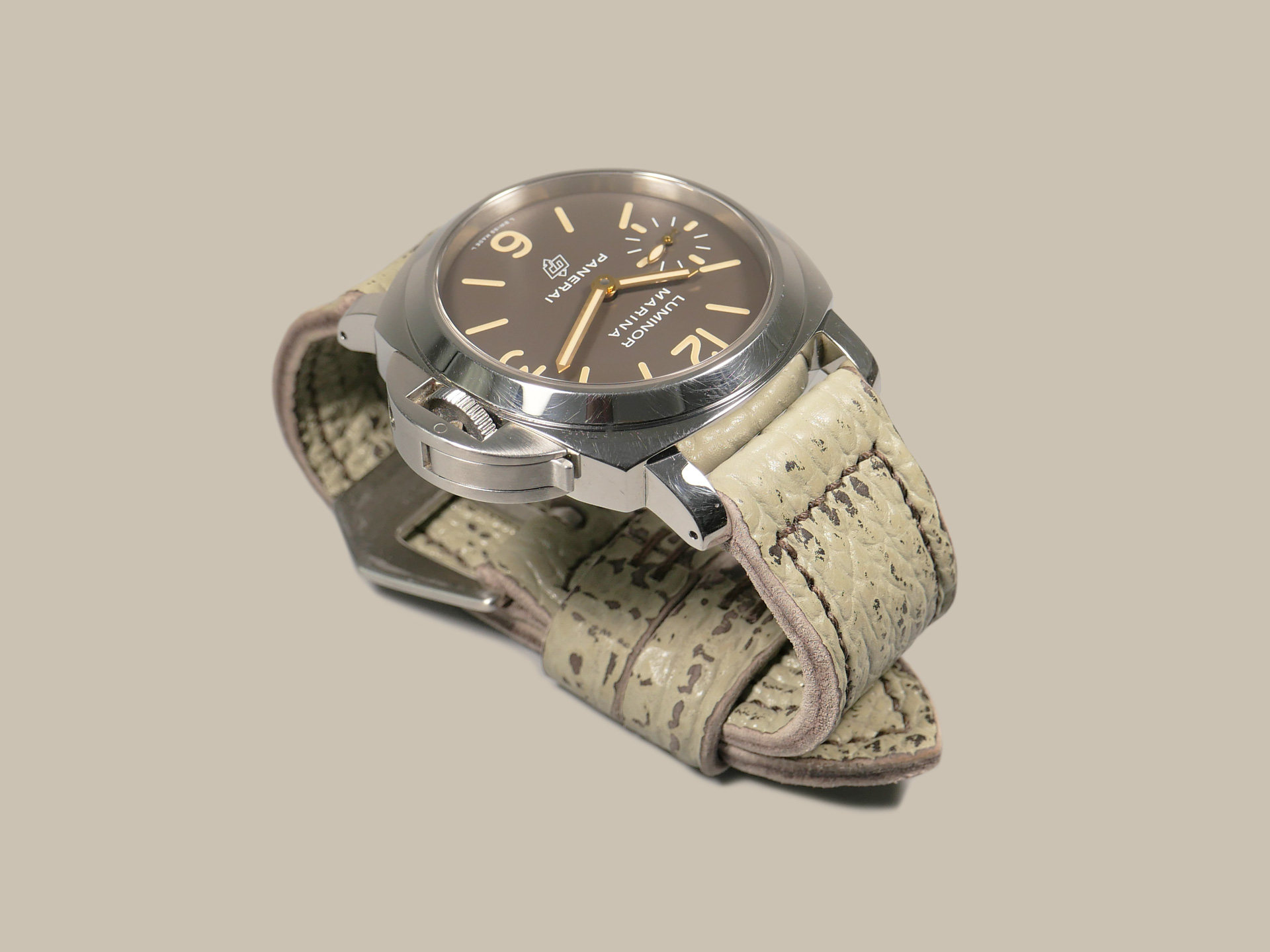 Panerai 44mm with bespoke Shark Strap IMAGE
