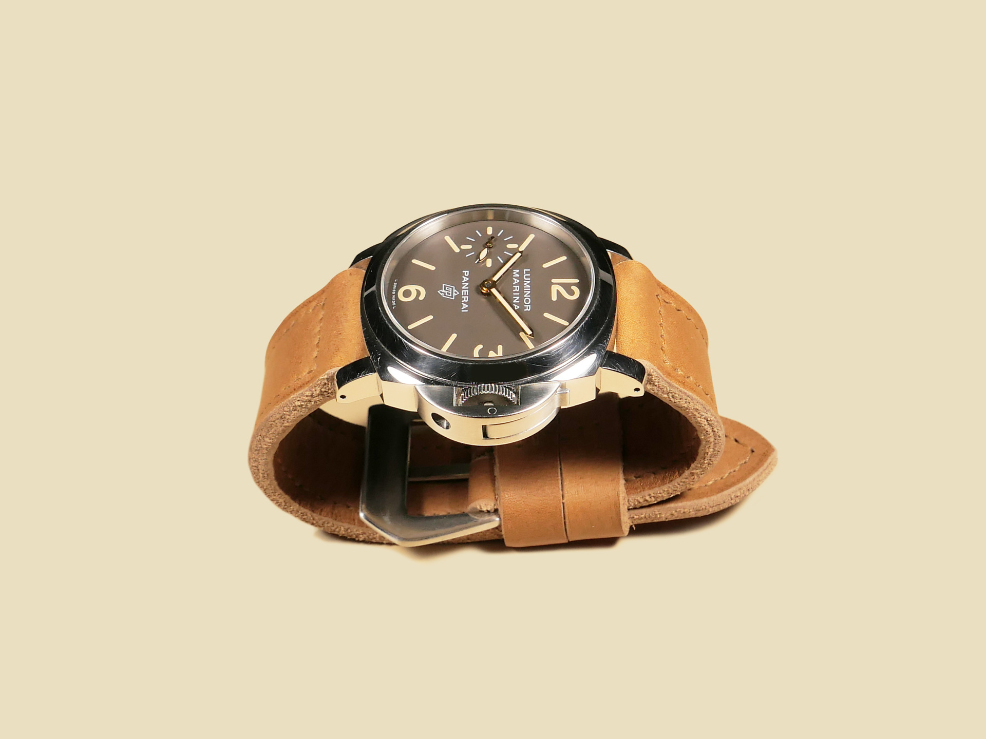 Panerai Luminor 44mm Strap Pre V Style w Buckle Marcello Straps Handmade Panerai Straps