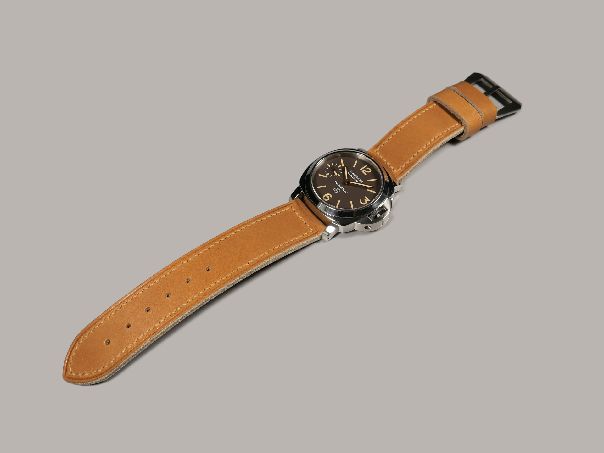 Tan Pre-V Style Strap for 44mm Panerai IMAGE