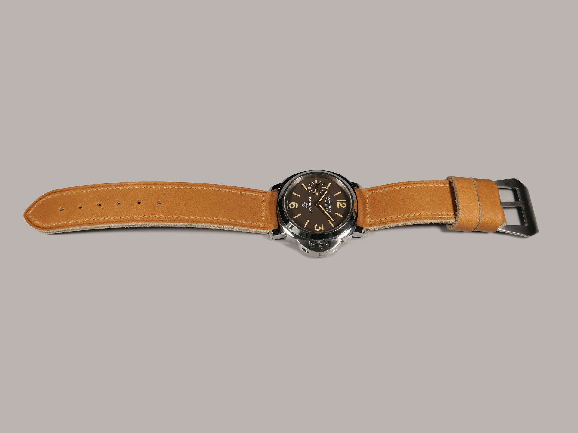 Aftermarket Tan Pre-V Style Strap for 44mm Panerai IMAGE