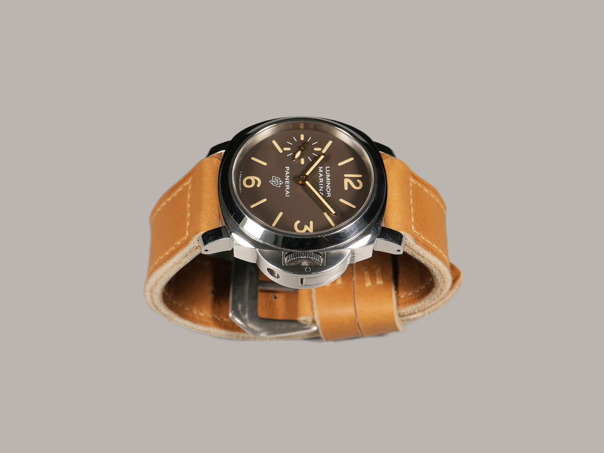 Purchase Tan Pre-V Style Strap for 44mm Panerai IMAGE