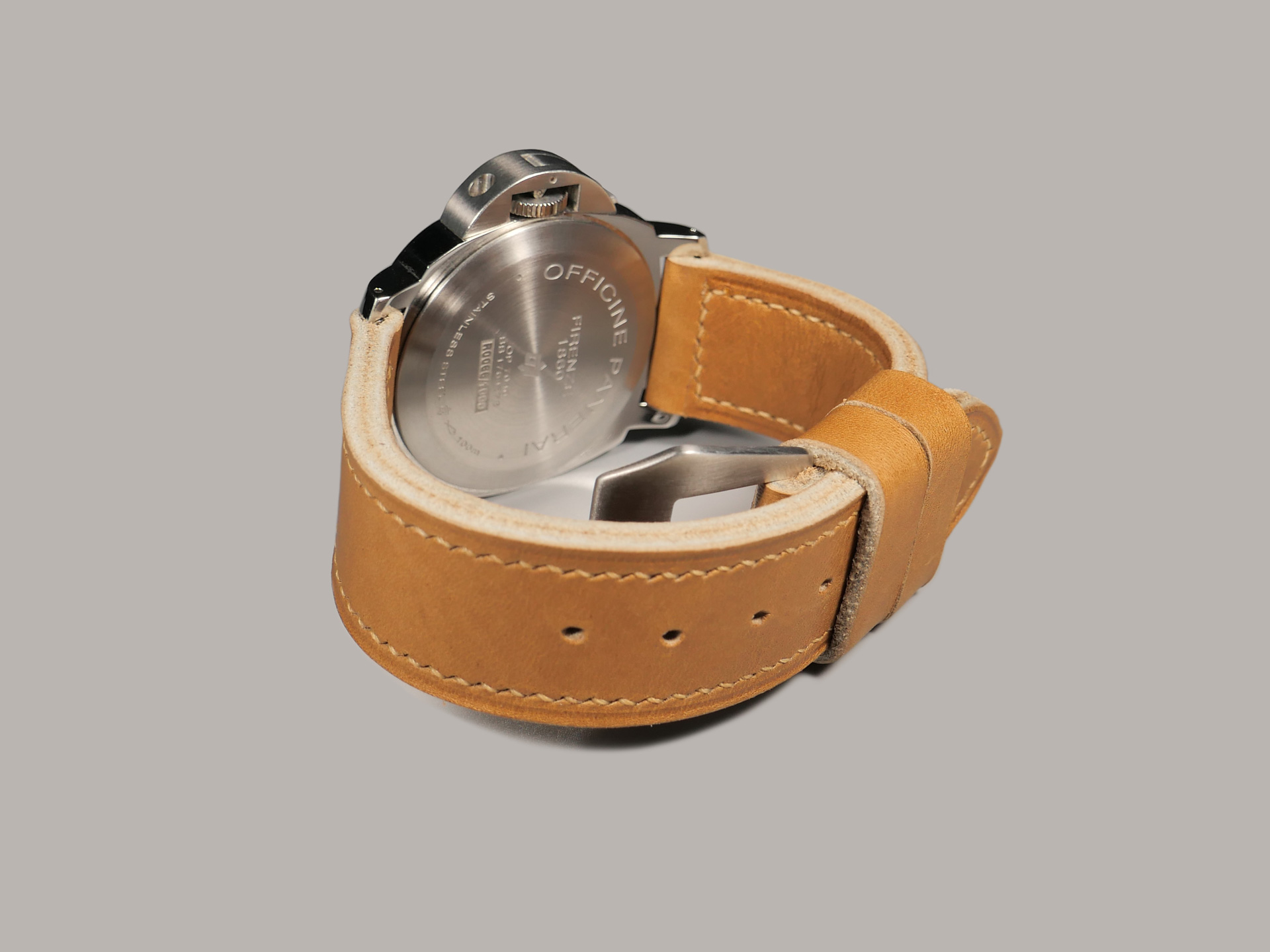 Shop Tan Pre-V Style Strap for 44mm Panerai IMAGE