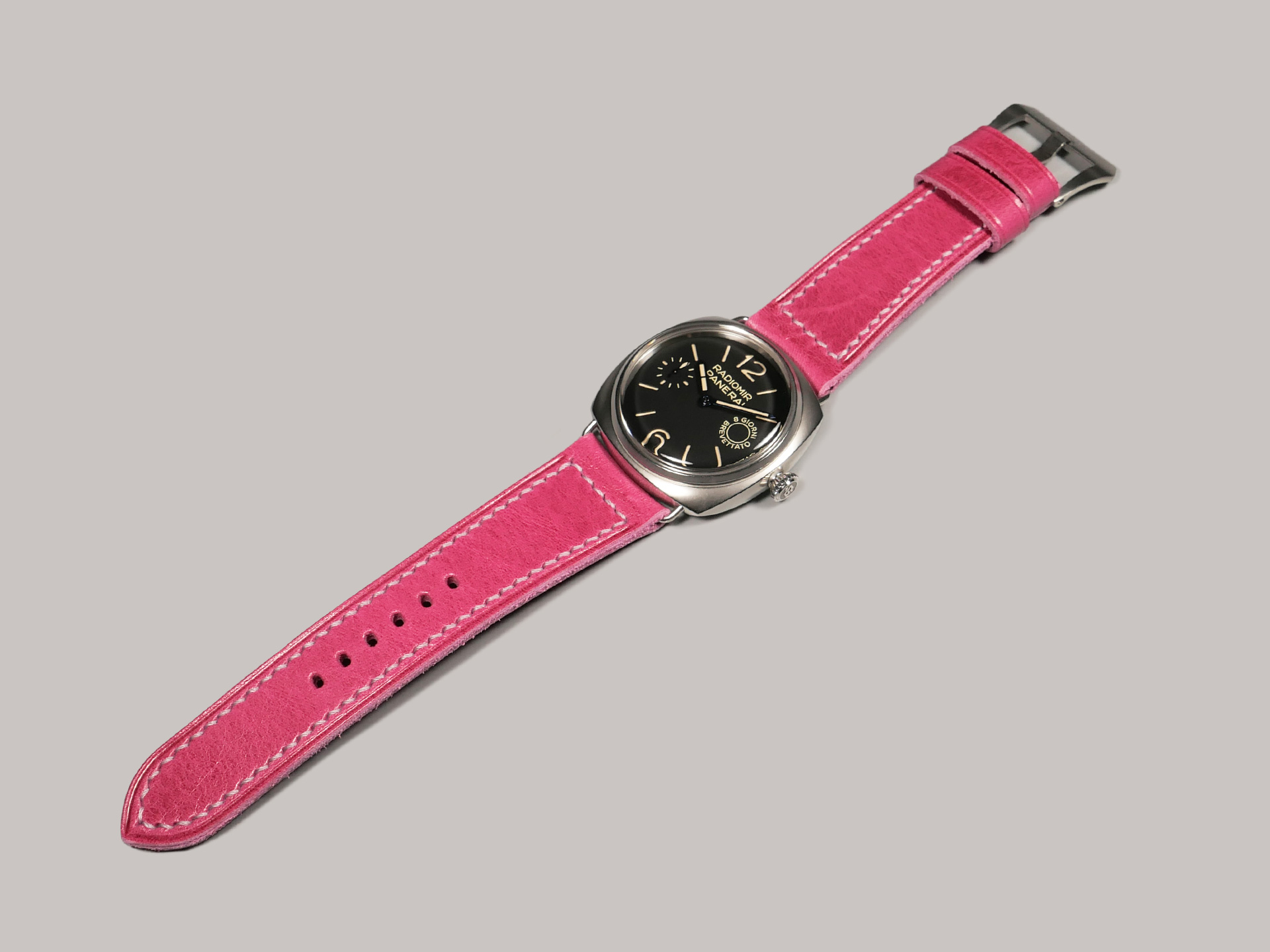 Pink Panerai Radiomir Strap on PAM992 IMAGE