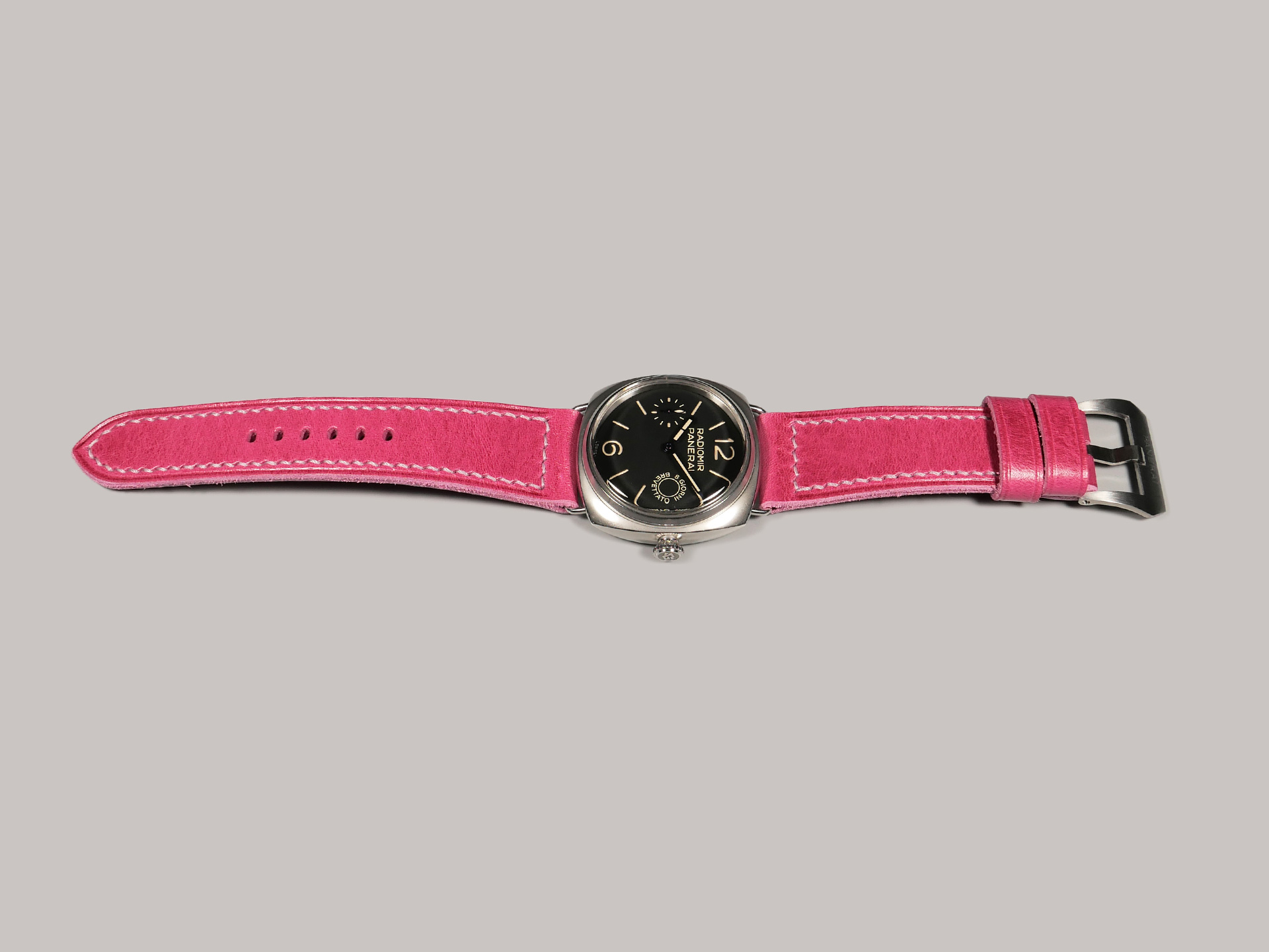 Pink Panerai Radiomir Strap on PAM992 IMAGE