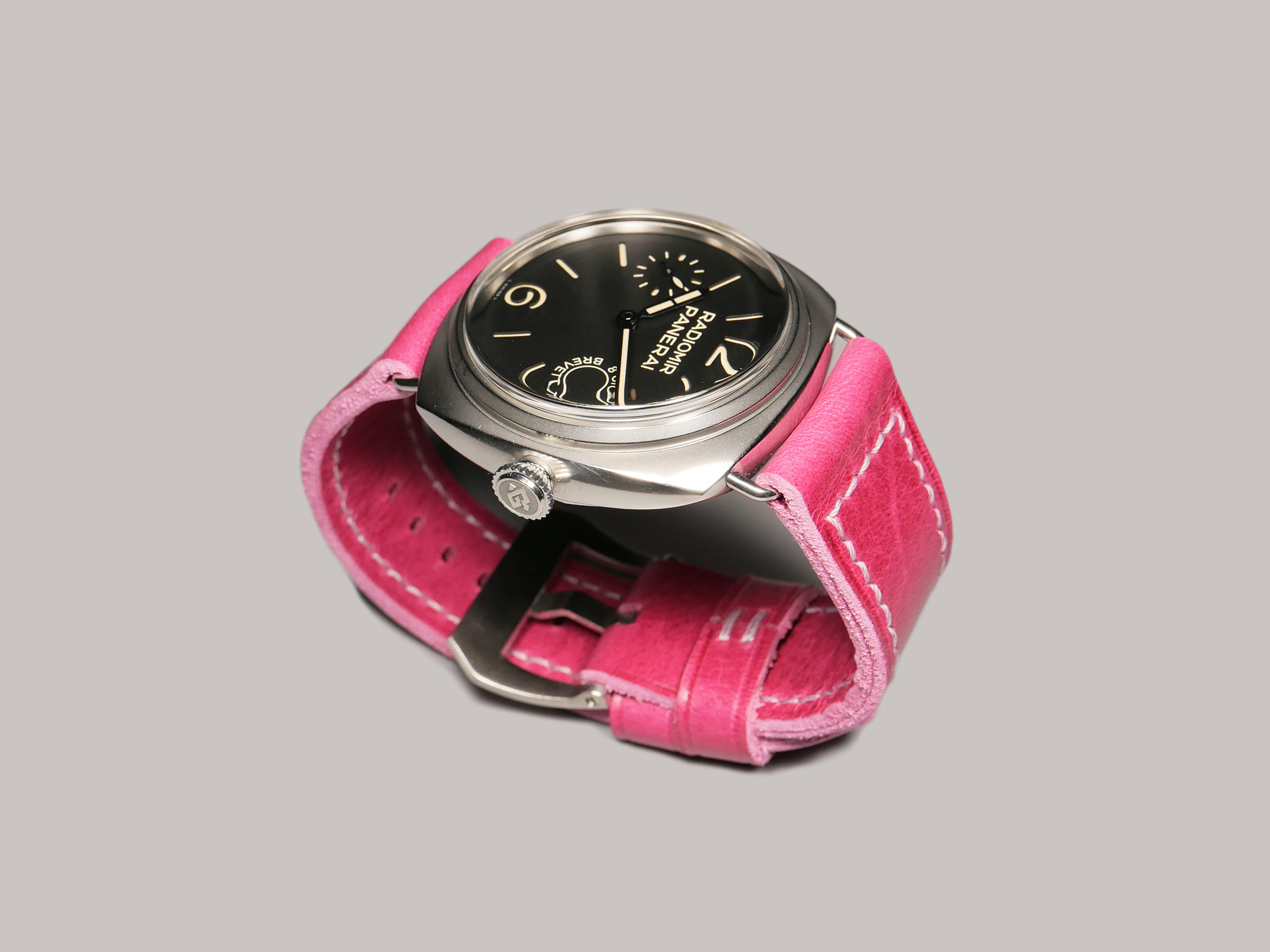 Pink Panerai Radiomir Strap on PAM992 IMAGE