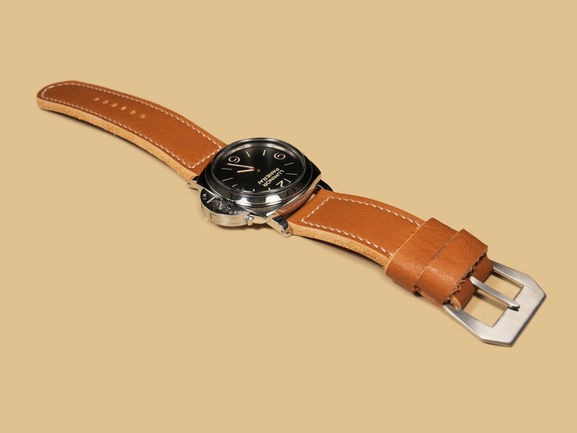 Classic Tan Panerai Strap 47mm IMAGE