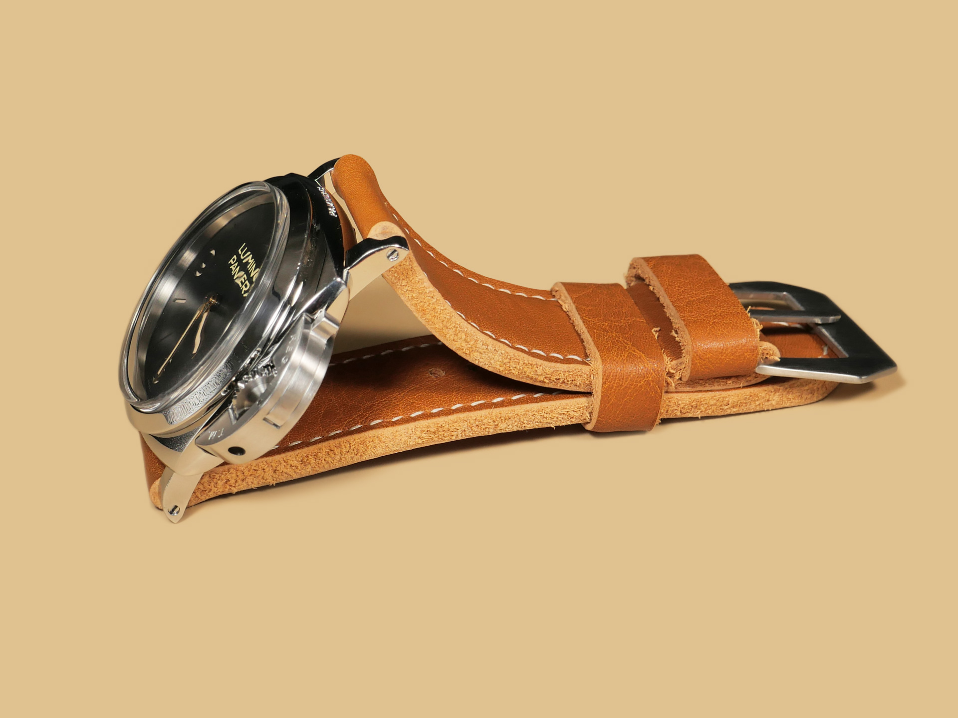 Classic Tan Panerai Strap 47mm IMAGE
