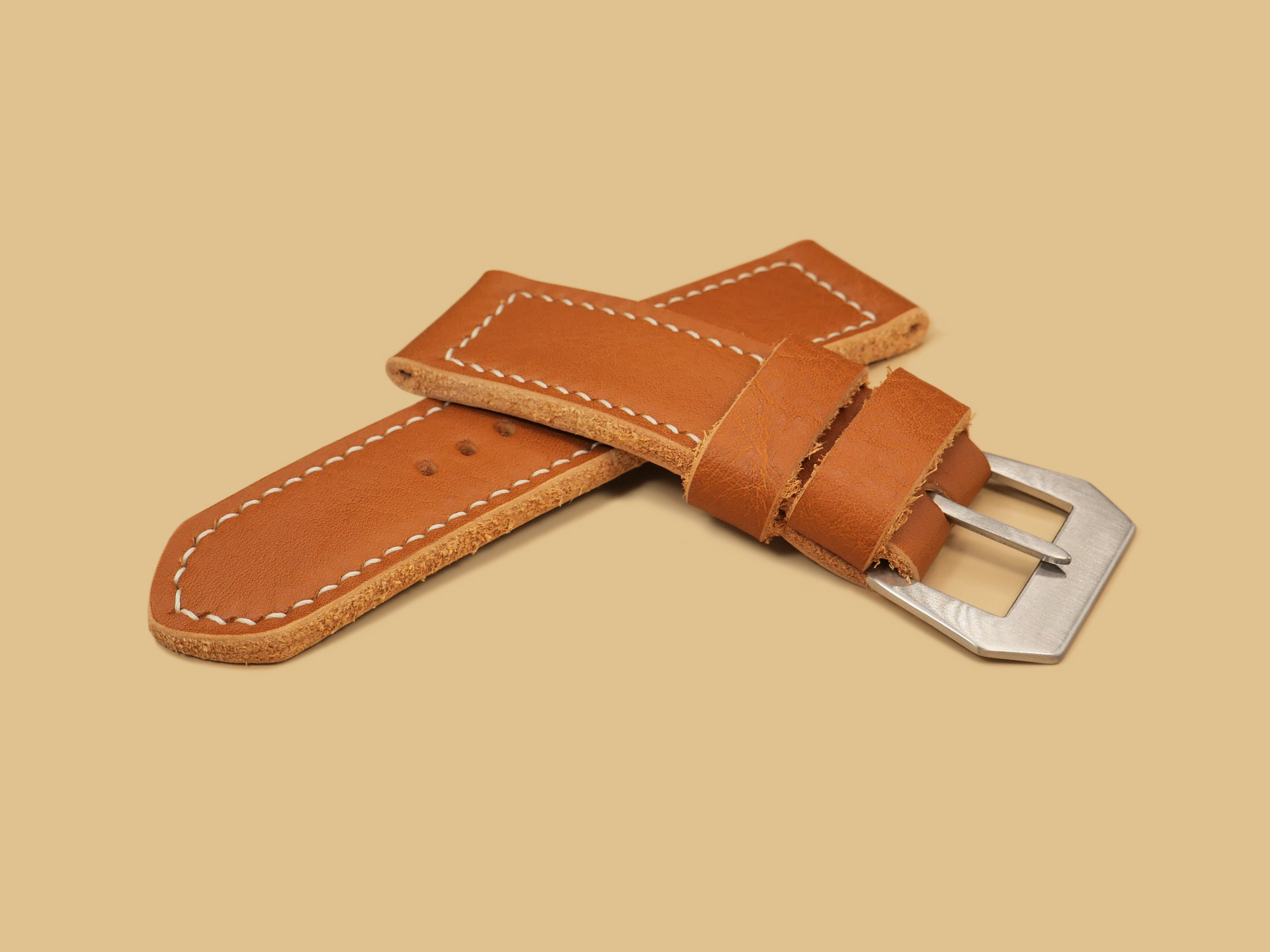 Thick Classic Tan Panerai Strap IMAGE