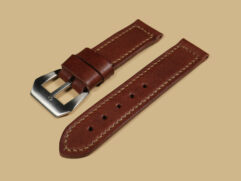 Burgundy Panerai DUE leather strap image