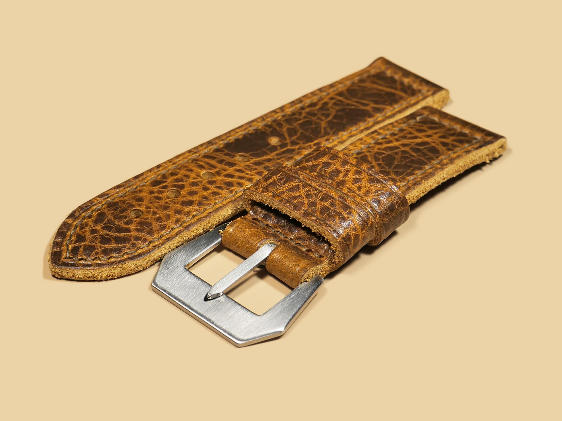 Handmade soft leather Panerai band IMAGE