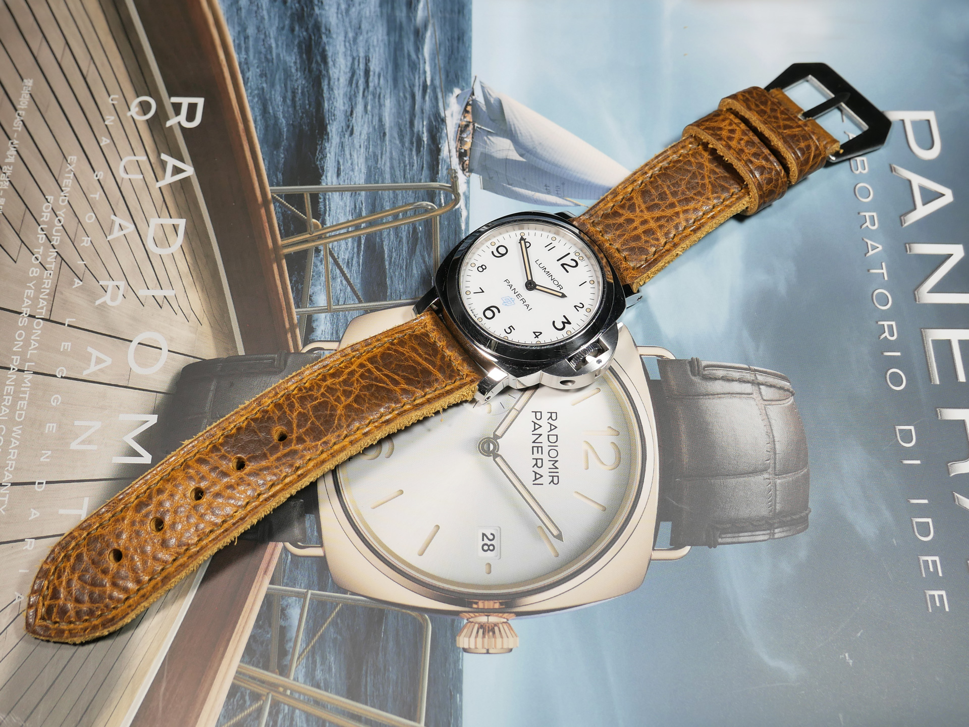 Unique soft Panerai watch bracelet IMAGE